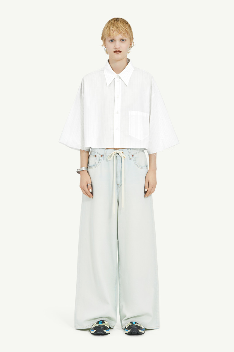 MM6 Maison Margiela Lightweight Denim Low-Waist Trousers outlook