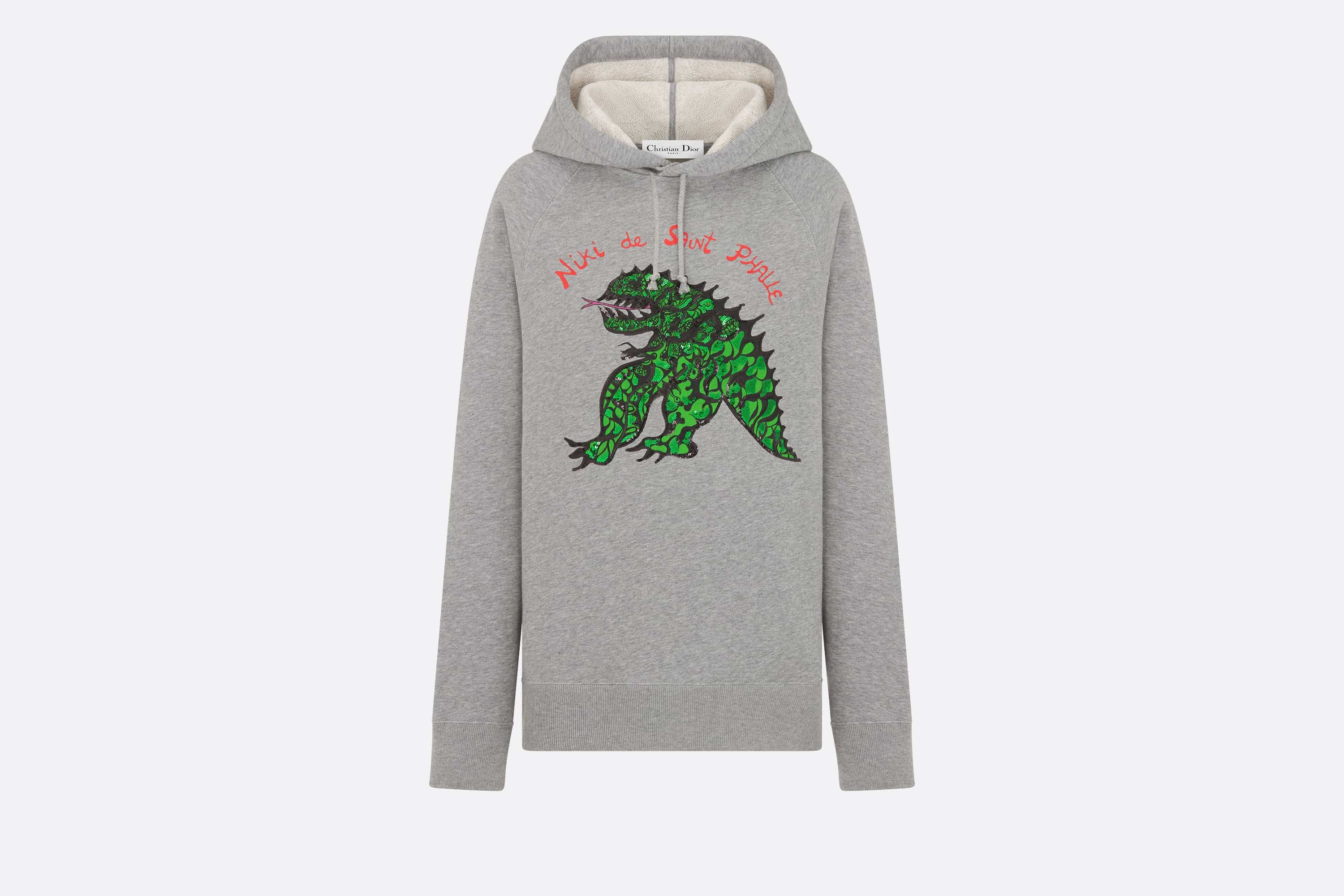 Embroidered Hooded Sweatshirt - 1