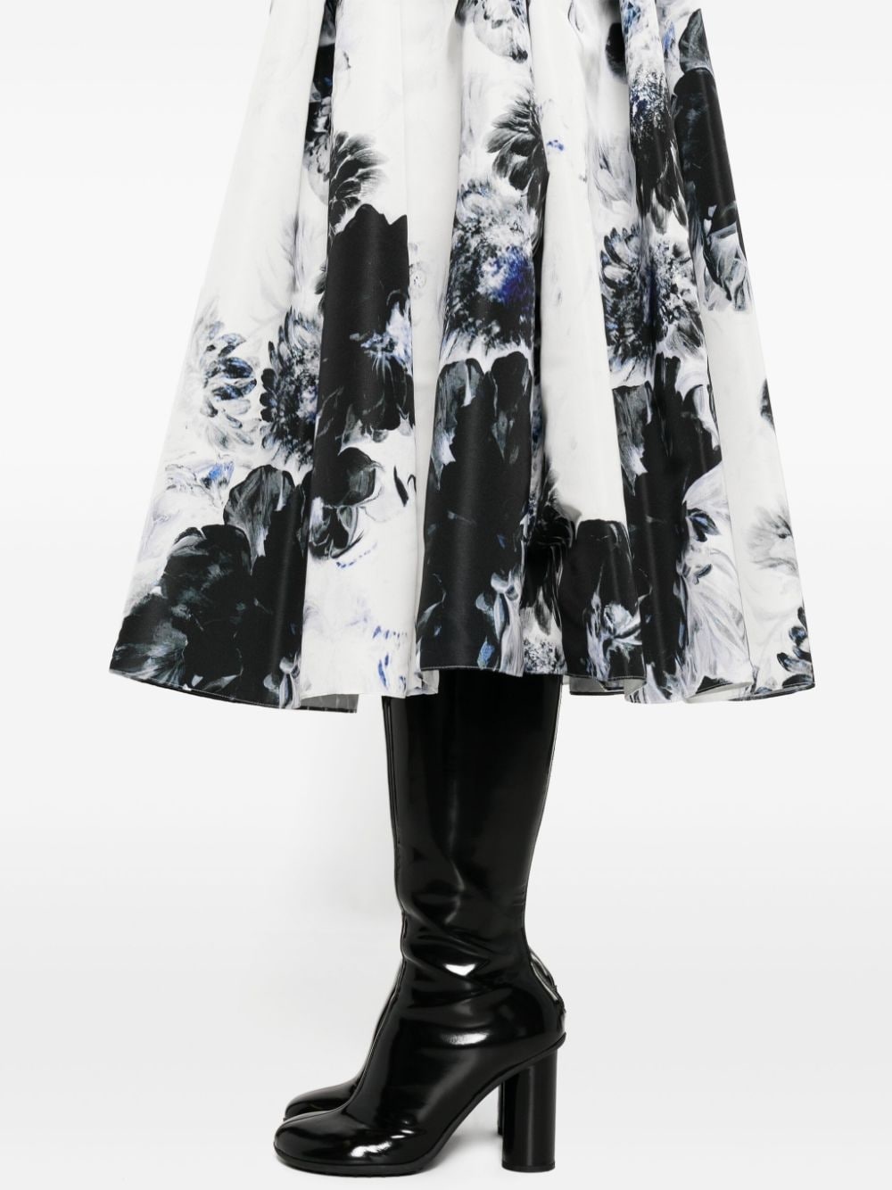 Chiaroscuro floral-print pleated midi skirt - 5