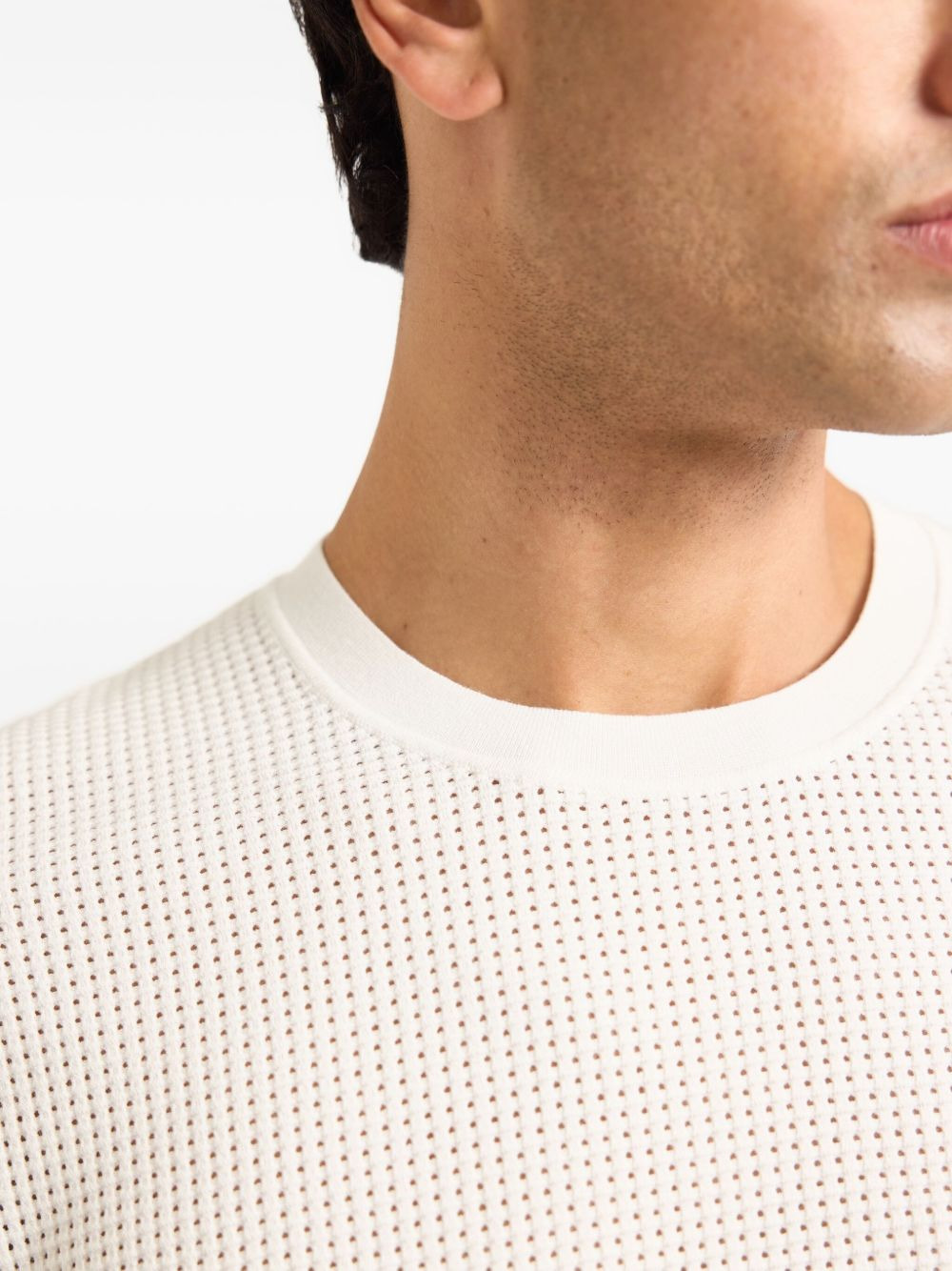 textured-knit T-shirt - 5