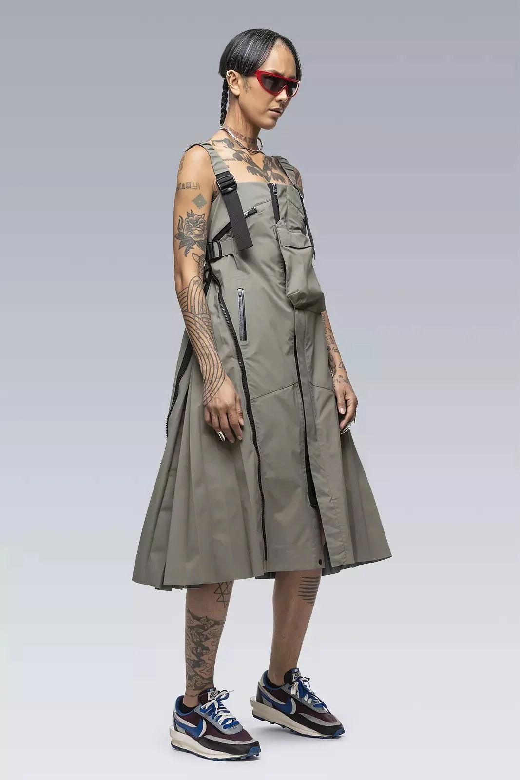 ACRONYM SAC-D6012 sacai / ACRONYM Dress Alpha Green | REVERSIBLE