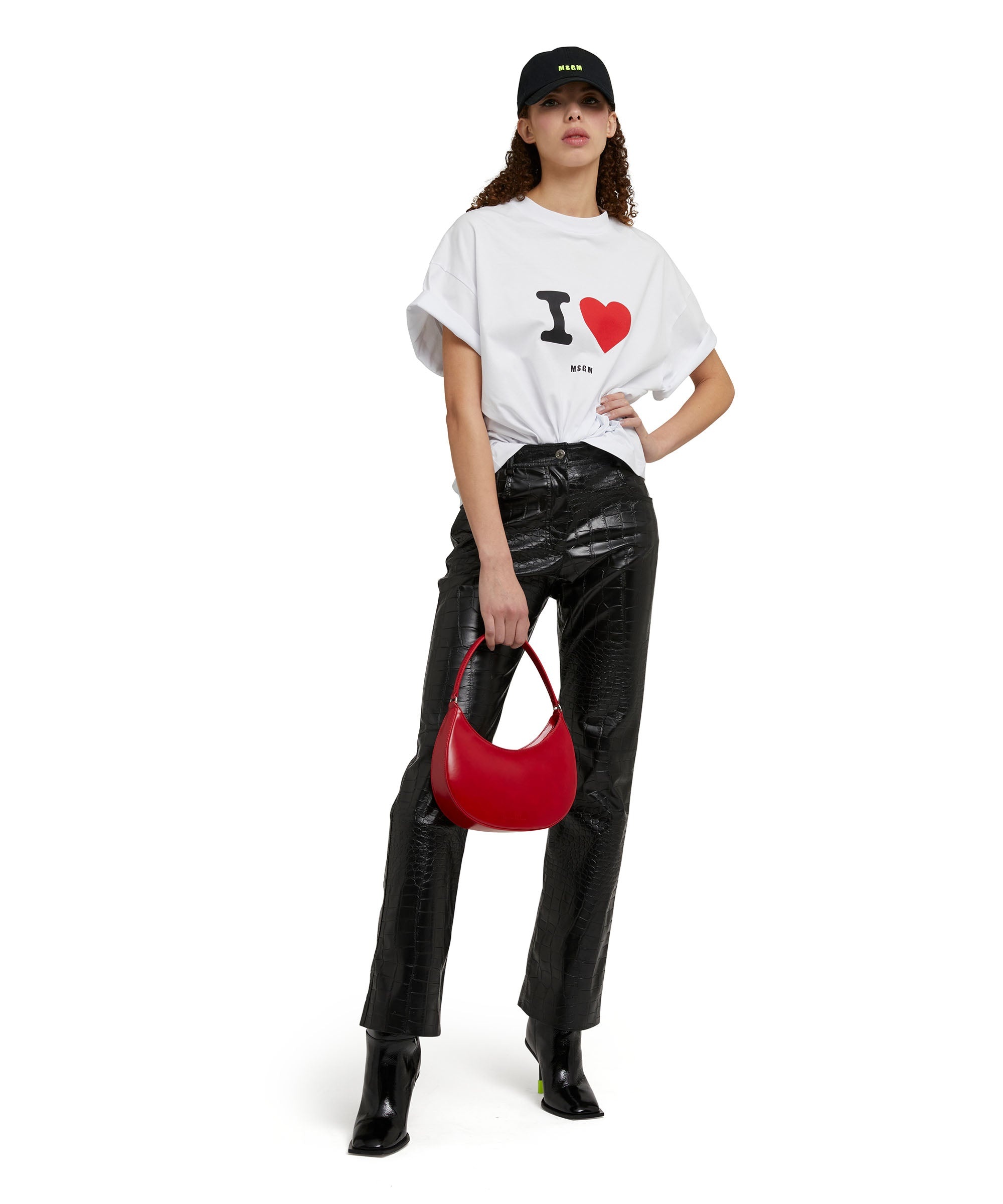 Crewneck t-shirt with seasonal statement - 9
