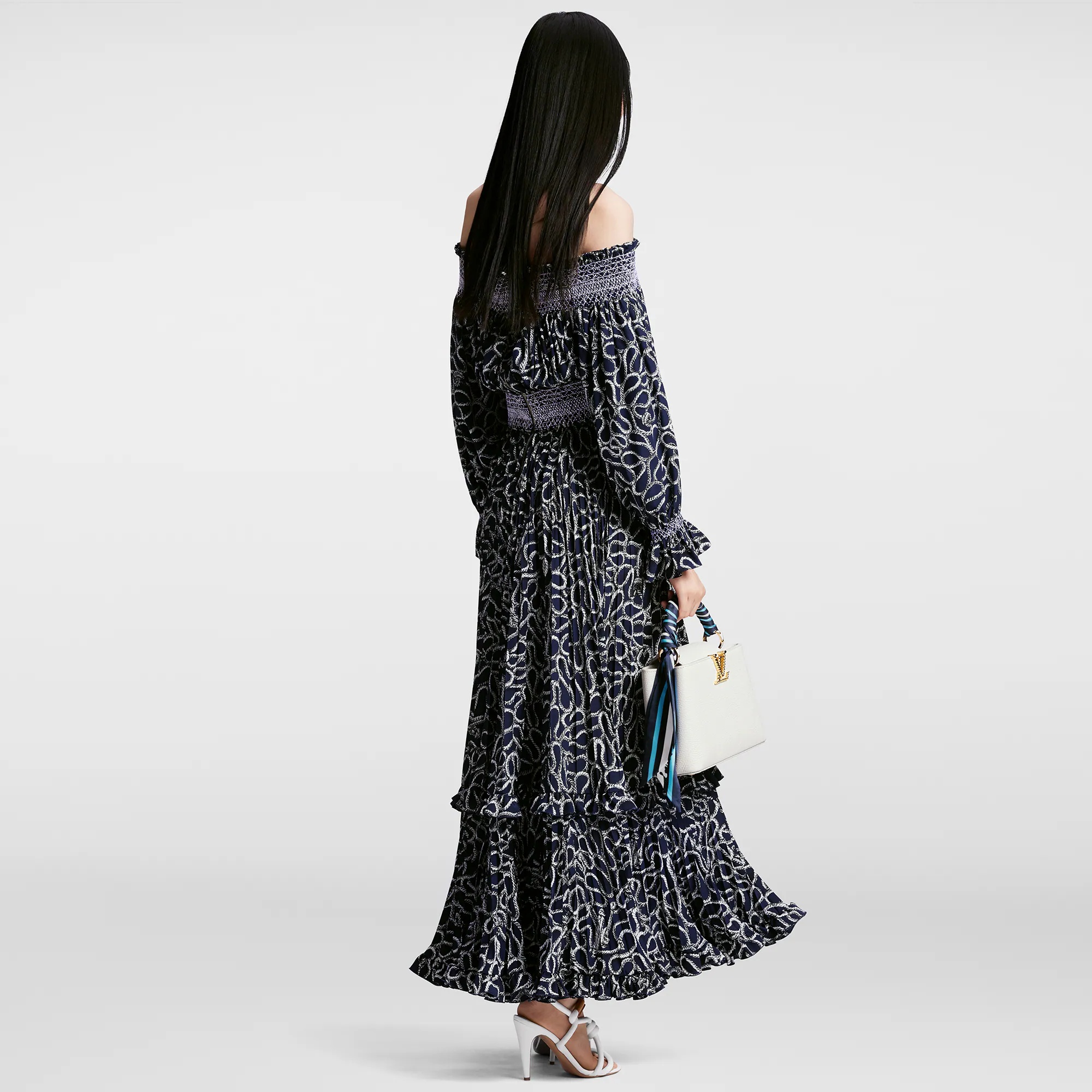 Embroidered Band Dress - 3