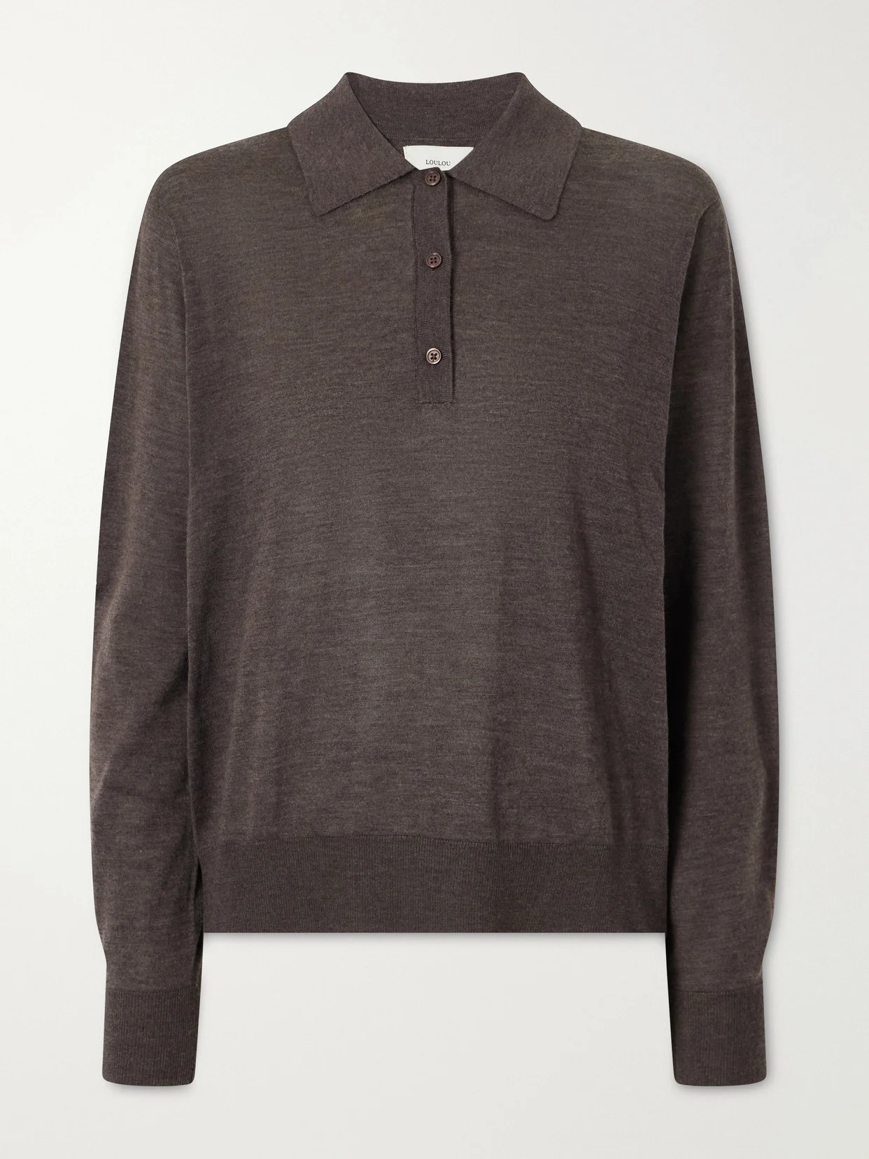 Miles Cashmere Polo Sweater - 1