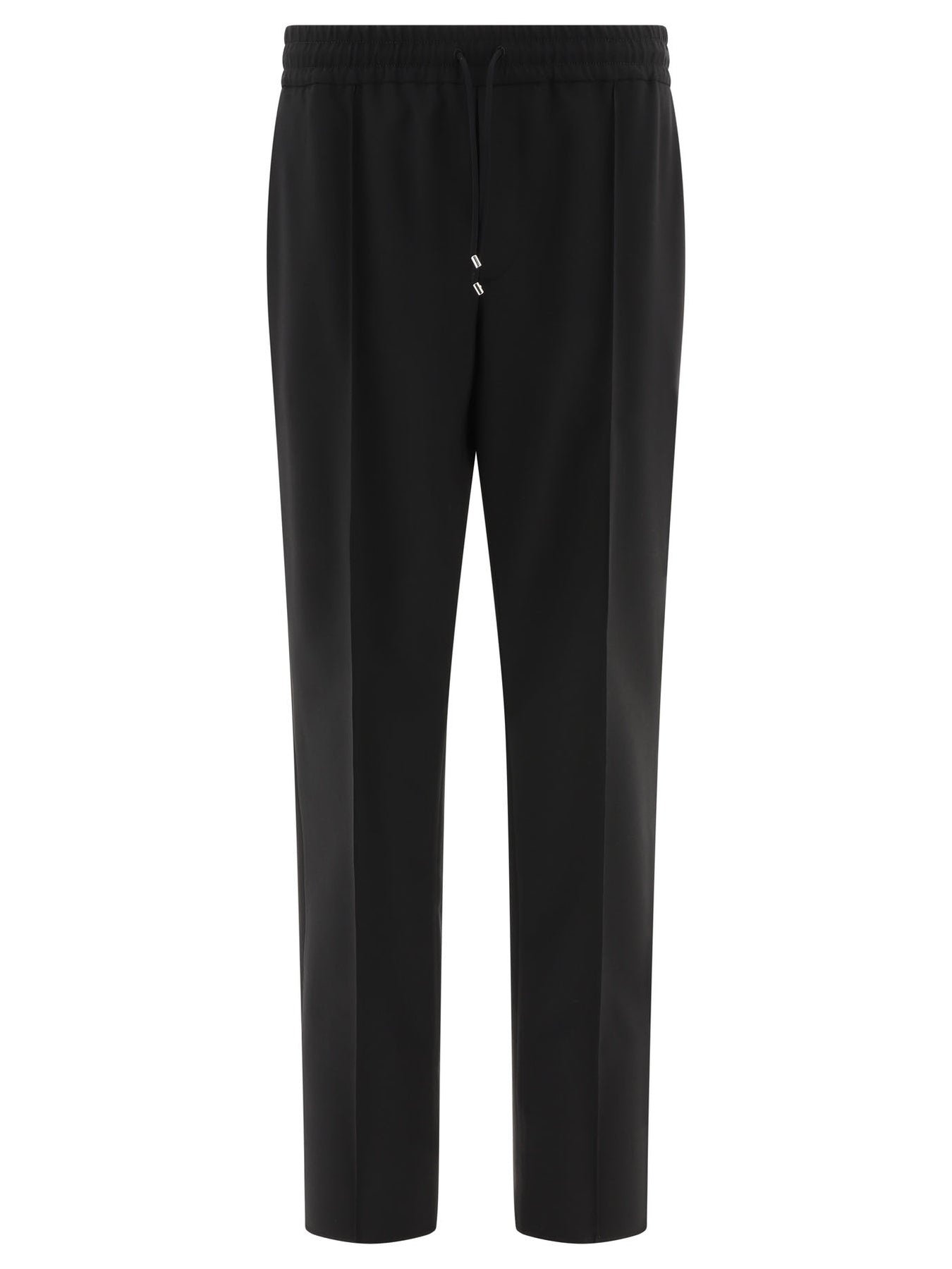 Wool Joggers Trousers Black - 1