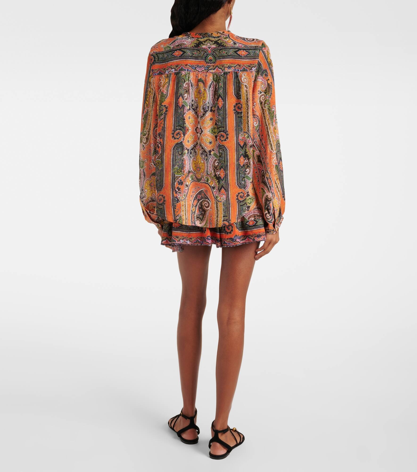 May printed silk top - 3
