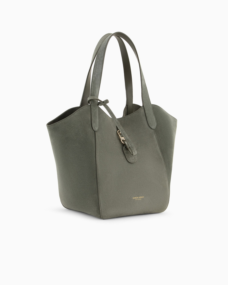 GIORGIO ARMANI MEDIUM SUEDE HANDBAG outlook