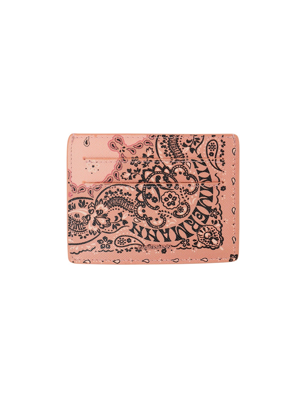 PRINTED LEATHER CARDHOLDER - 1