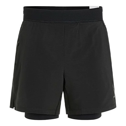 Men's Nike Yoga 2-in-1 Athleisure Casual Sports Woven Training Shorts Black DC5321-010 - 1