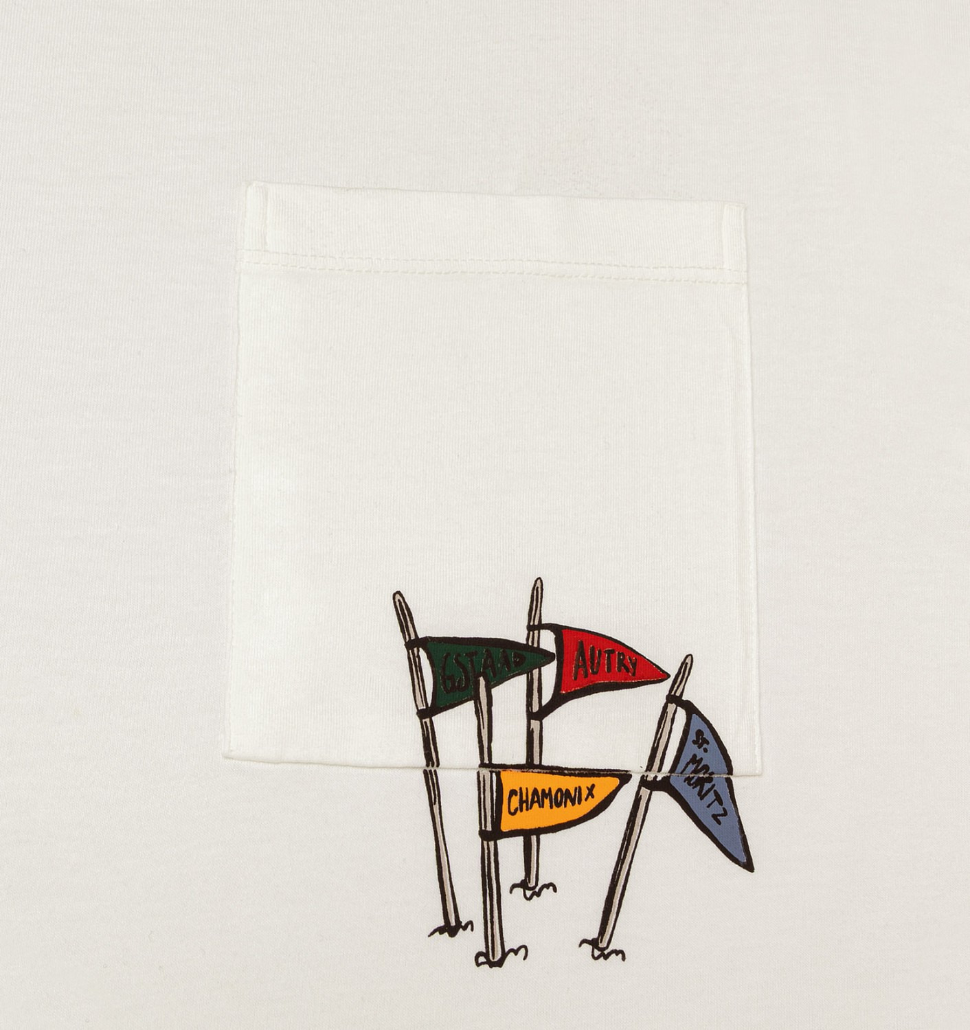 UNISEX FLAGS POCKET GRAPHIC TEE - 6