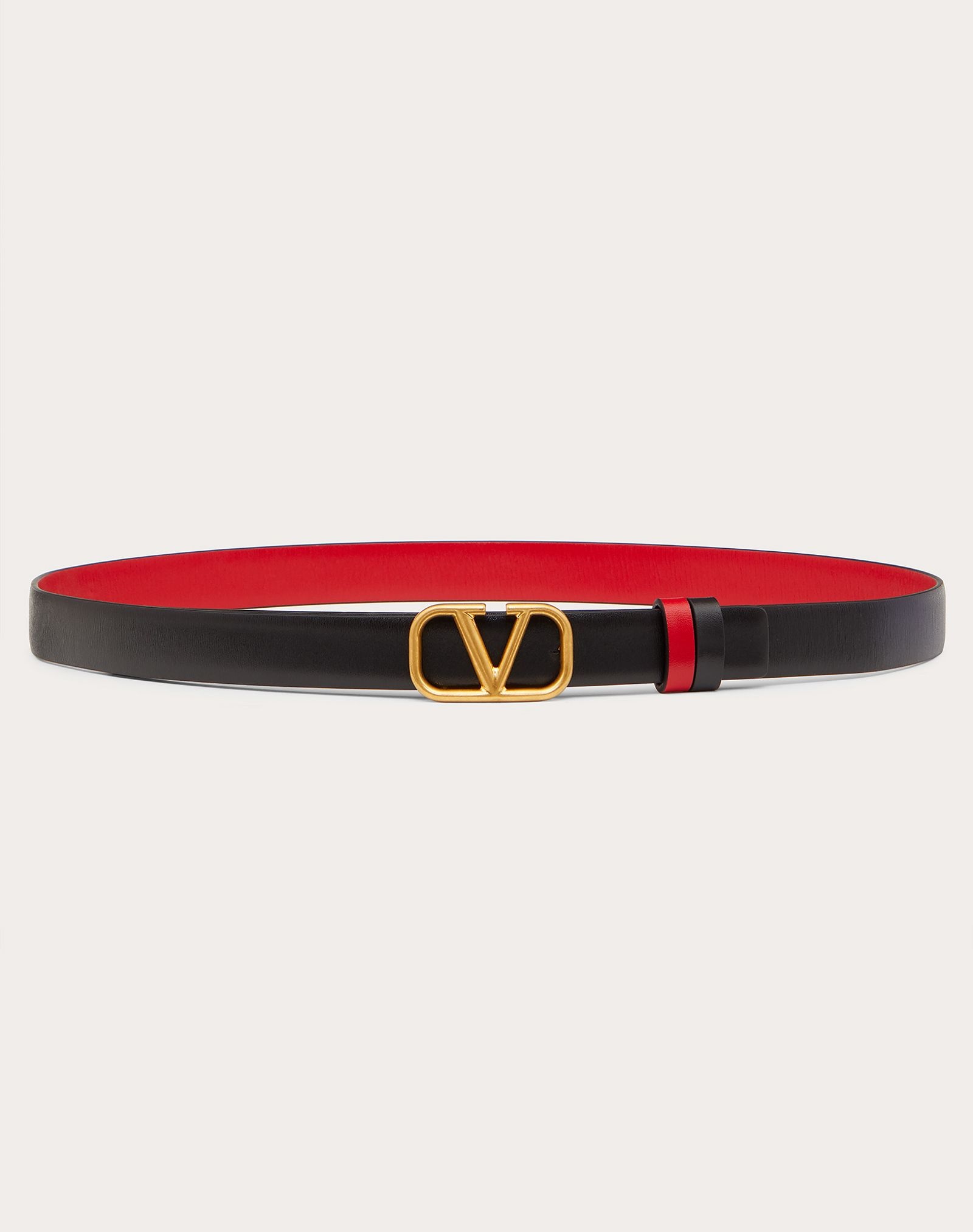 Reversible Vlogo Signature Belt In Glossy Calfskin 40 Mm for Woman