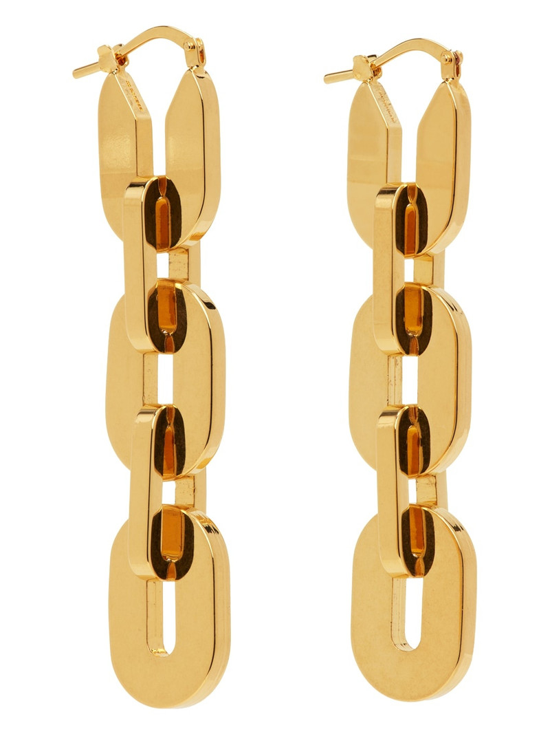Jil Sander Gold Chain Earrings outlook