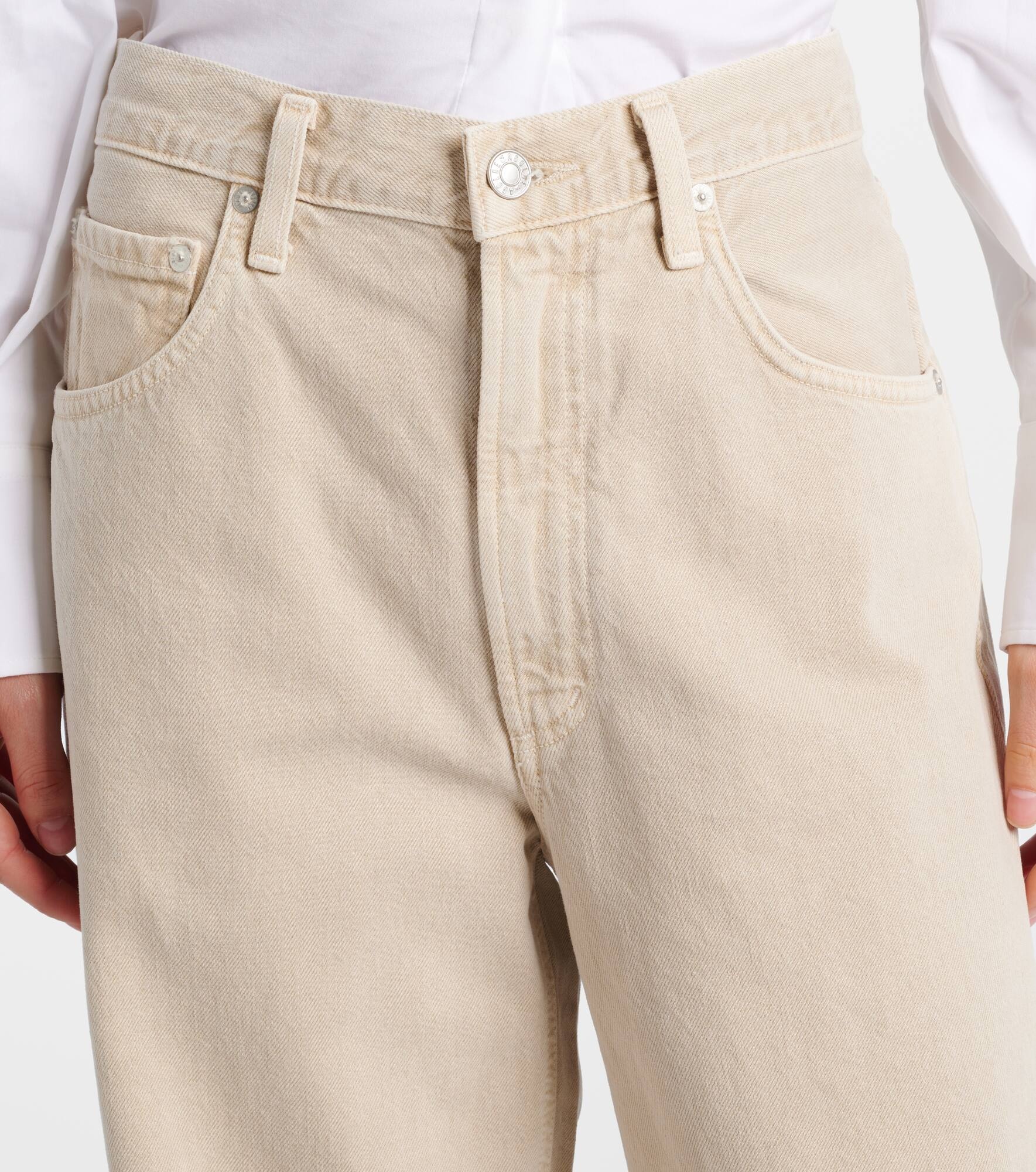 Low Curve mid-rise barrel-leg jeans - 4