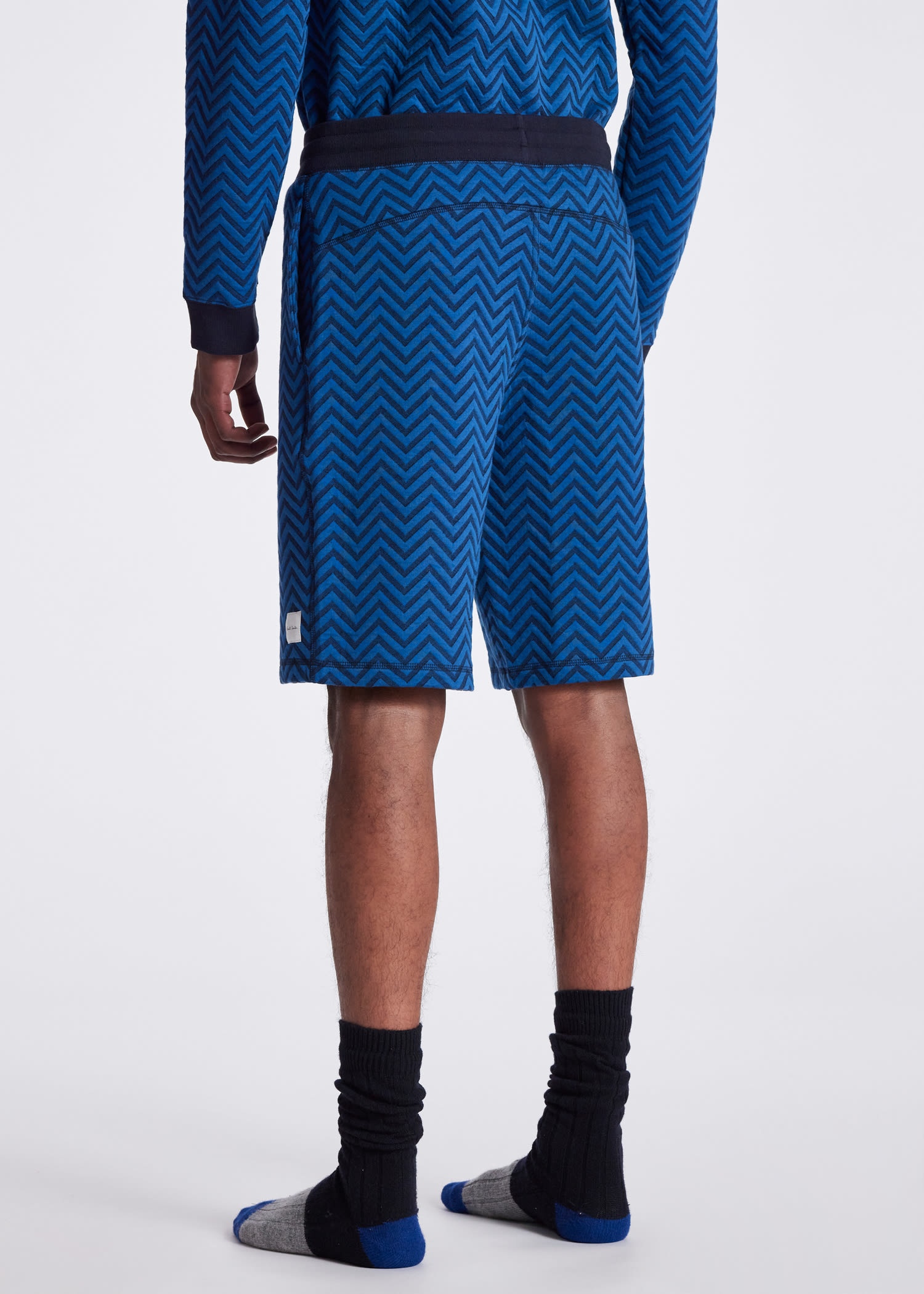 Zig Zag Jersey Lounge Shorts - 6