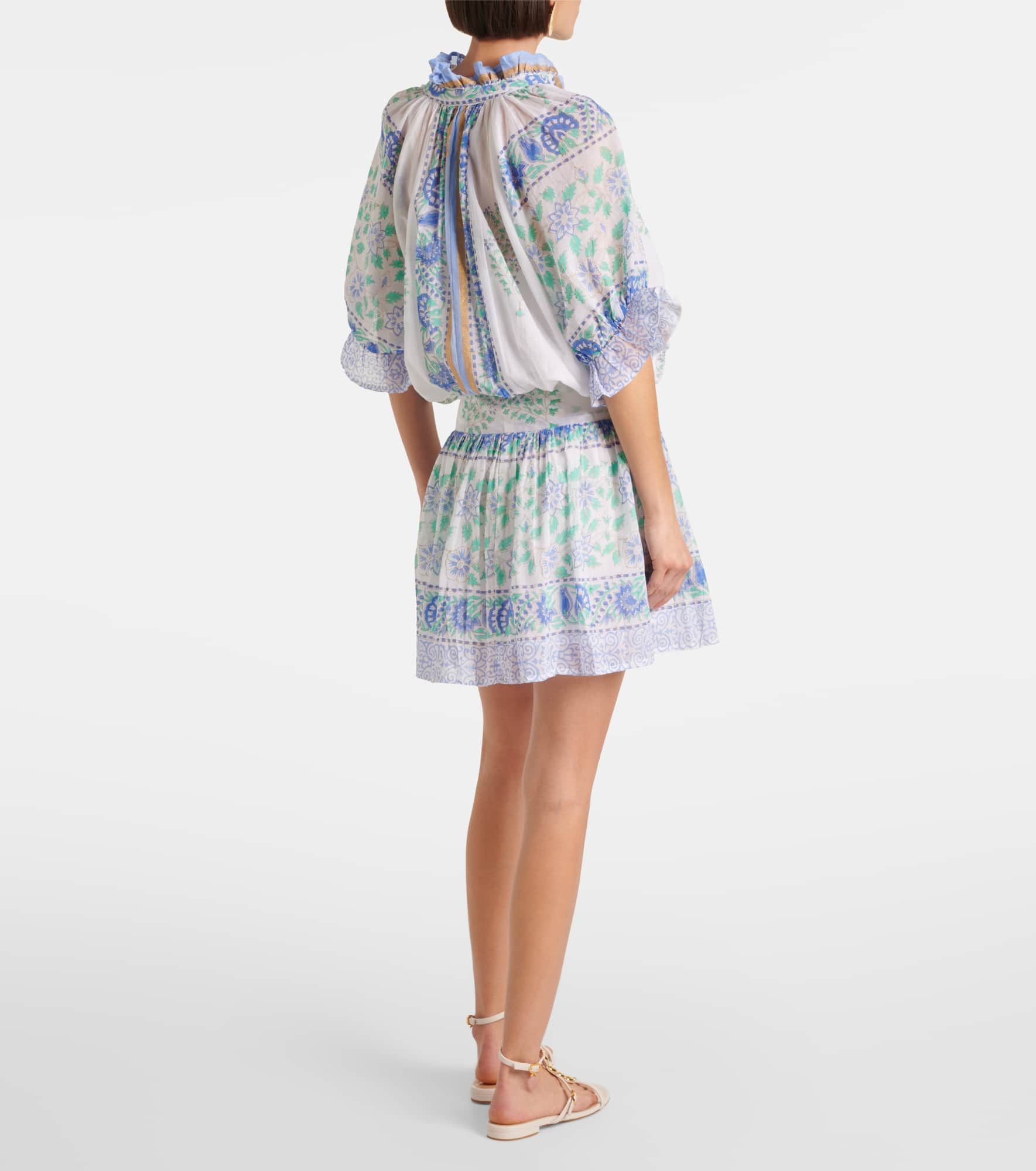 Paisley cotton minidress - 3