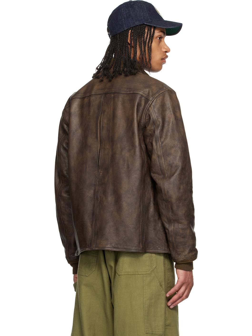 Brown Parkhurst Leather Jacket - 3