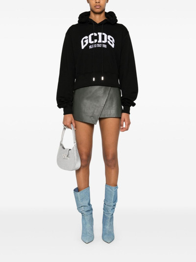 GCDS logo-embroidered hoodie outlook