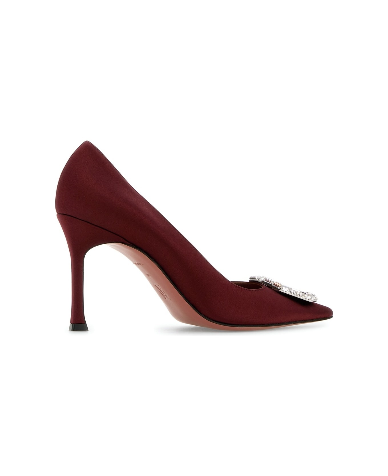 Camelia Pump 90 Satin Wine White B - 3