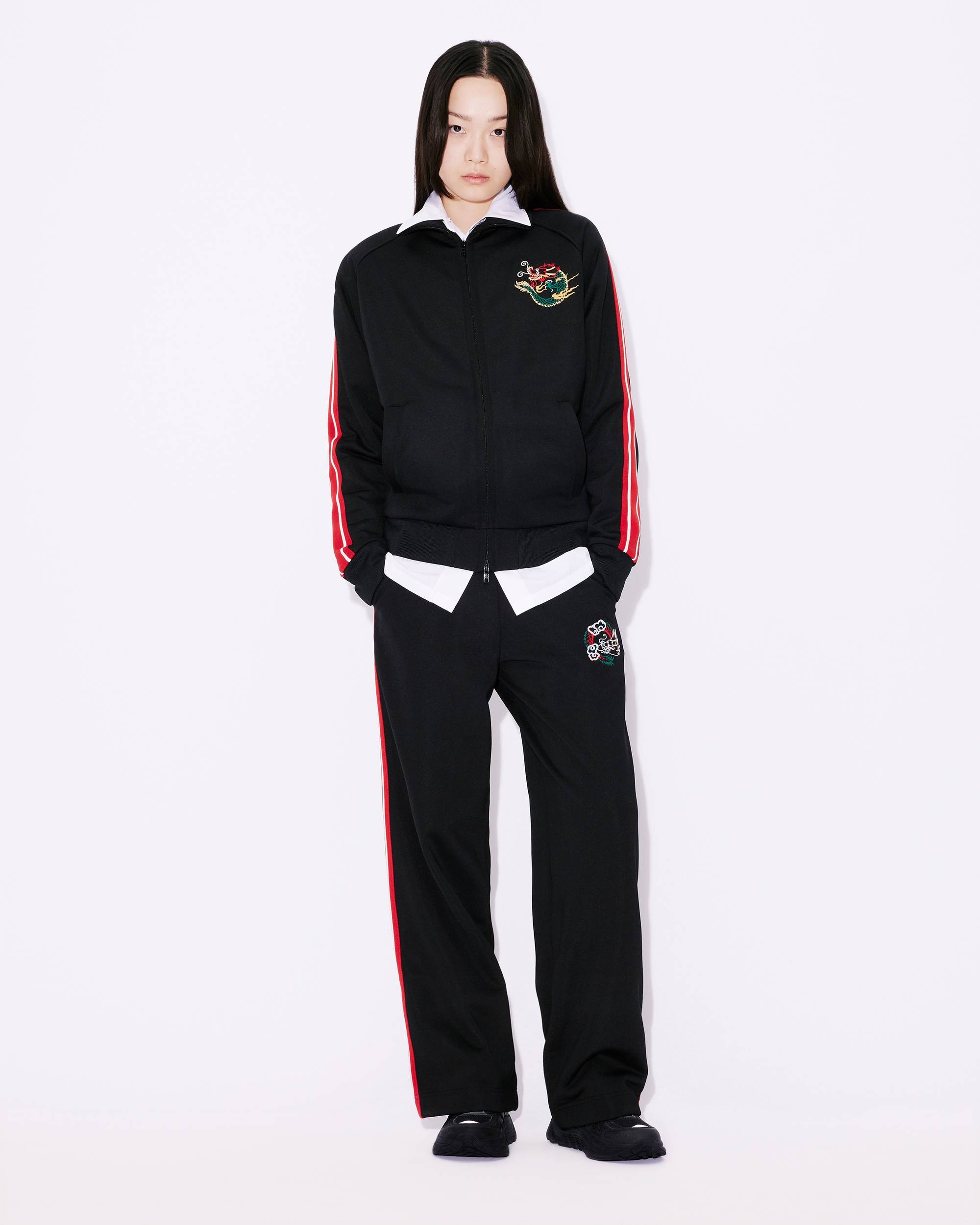'Year of the Dragon' embroidered jogging trousers - 3