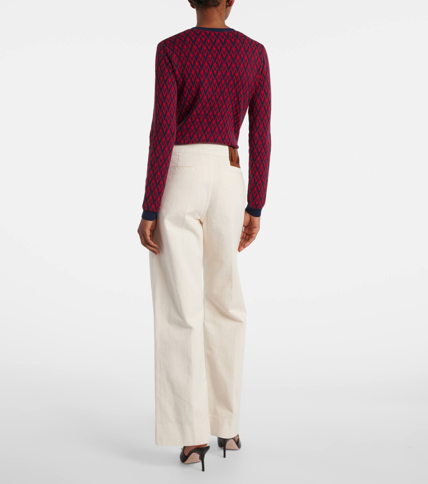 VGold mid-rise wide-leg jeans - 3