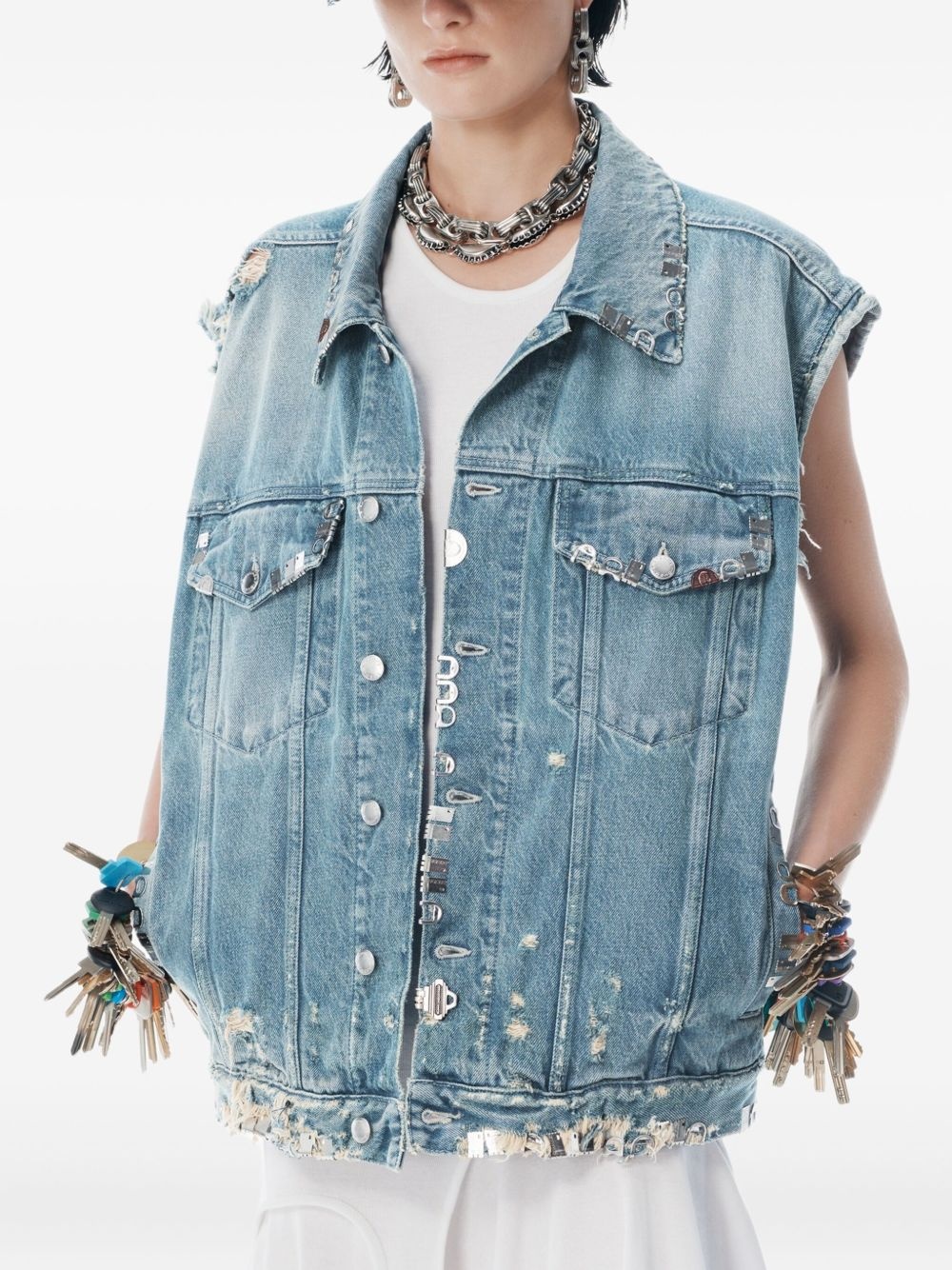 denim vest - 5