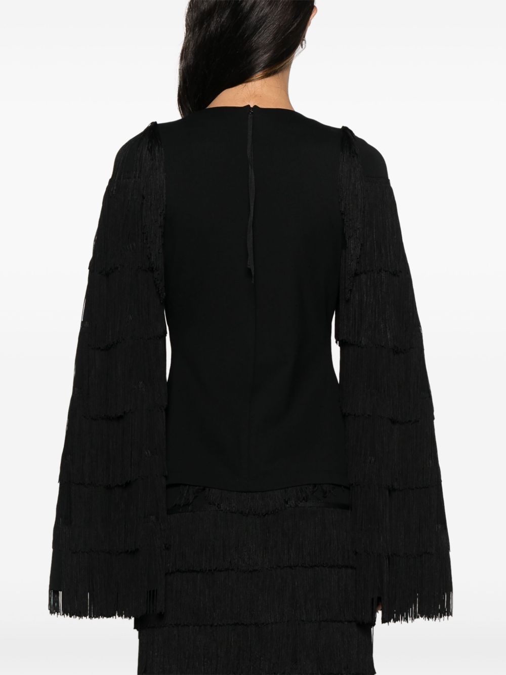fringed-detailing blouse - 4