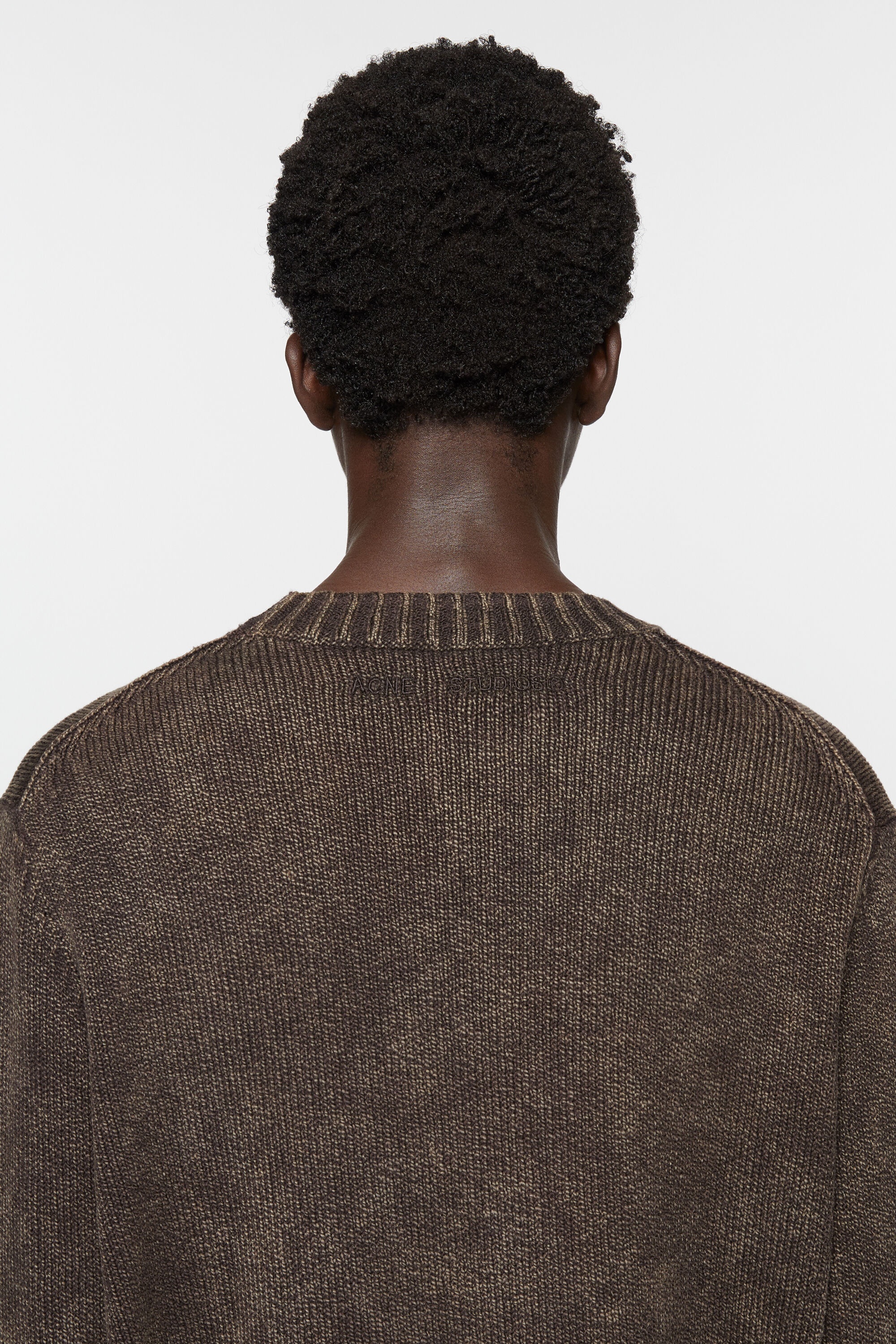 Acid wash jumper - Coffee brown - 4