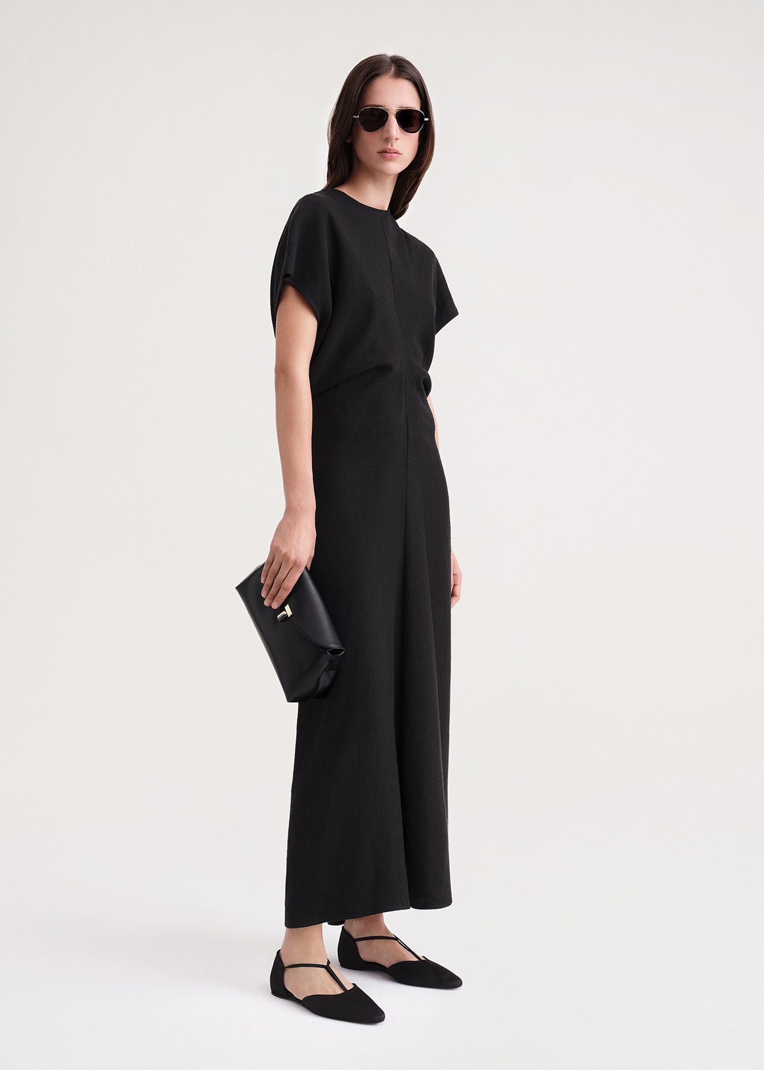 Slouch waist dress black - 3
