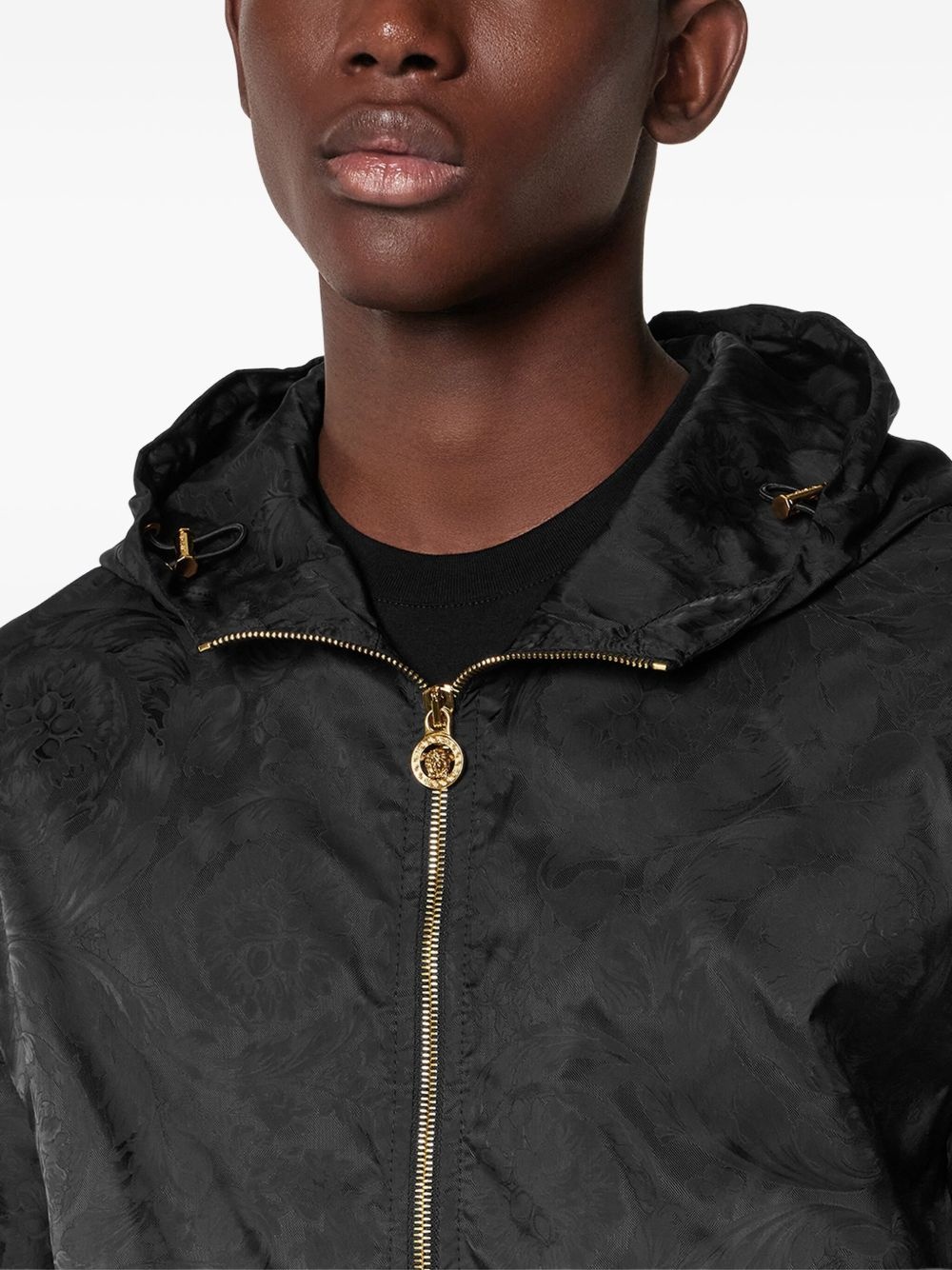 Barocco jacquard windbreaker jacket - 5