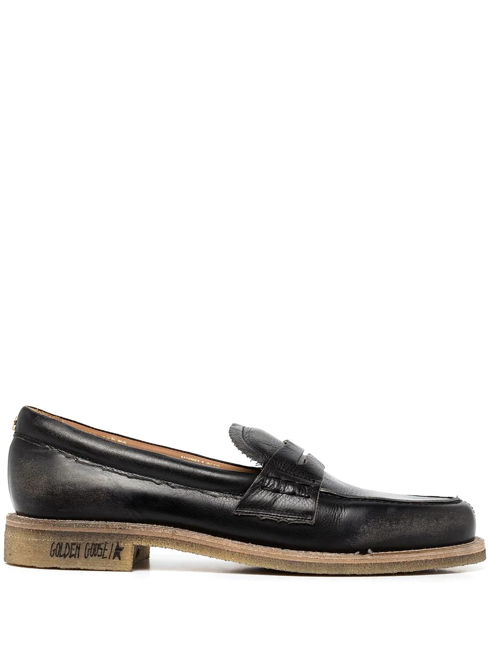 leather penny loafers - 1