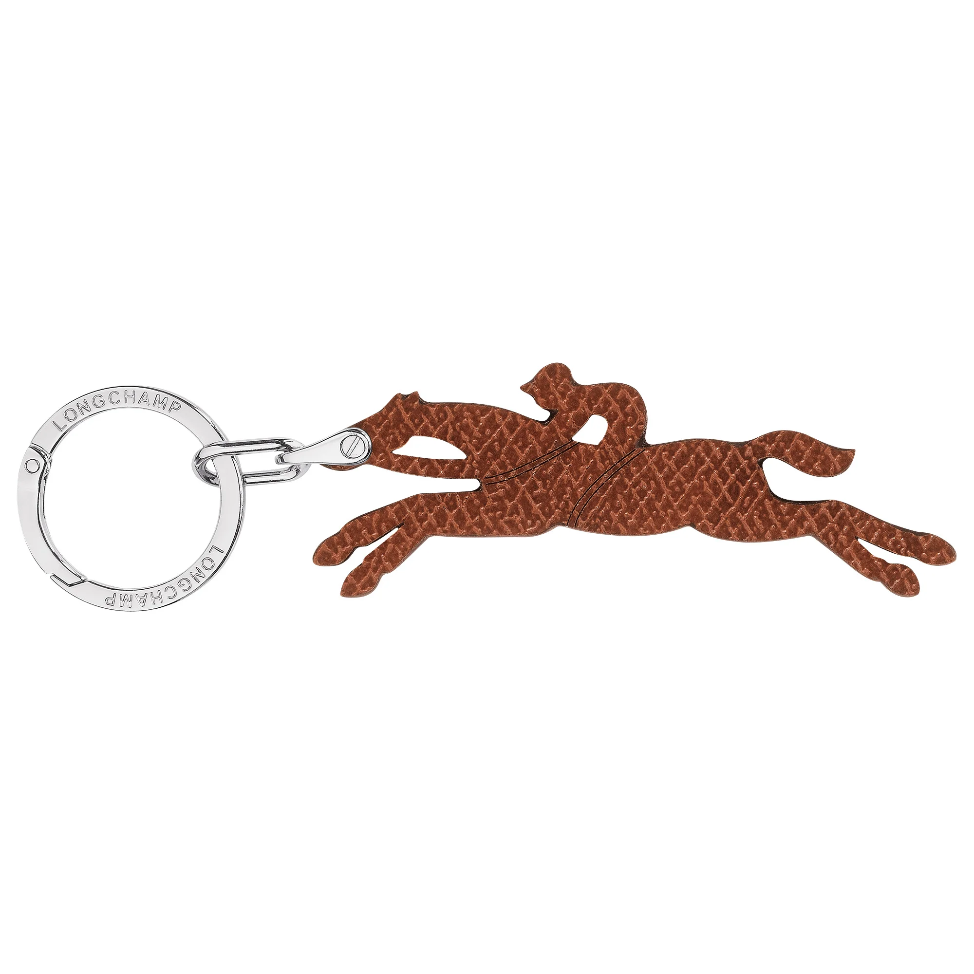 Le Pliage Original Key ring Brown - Leather - 1