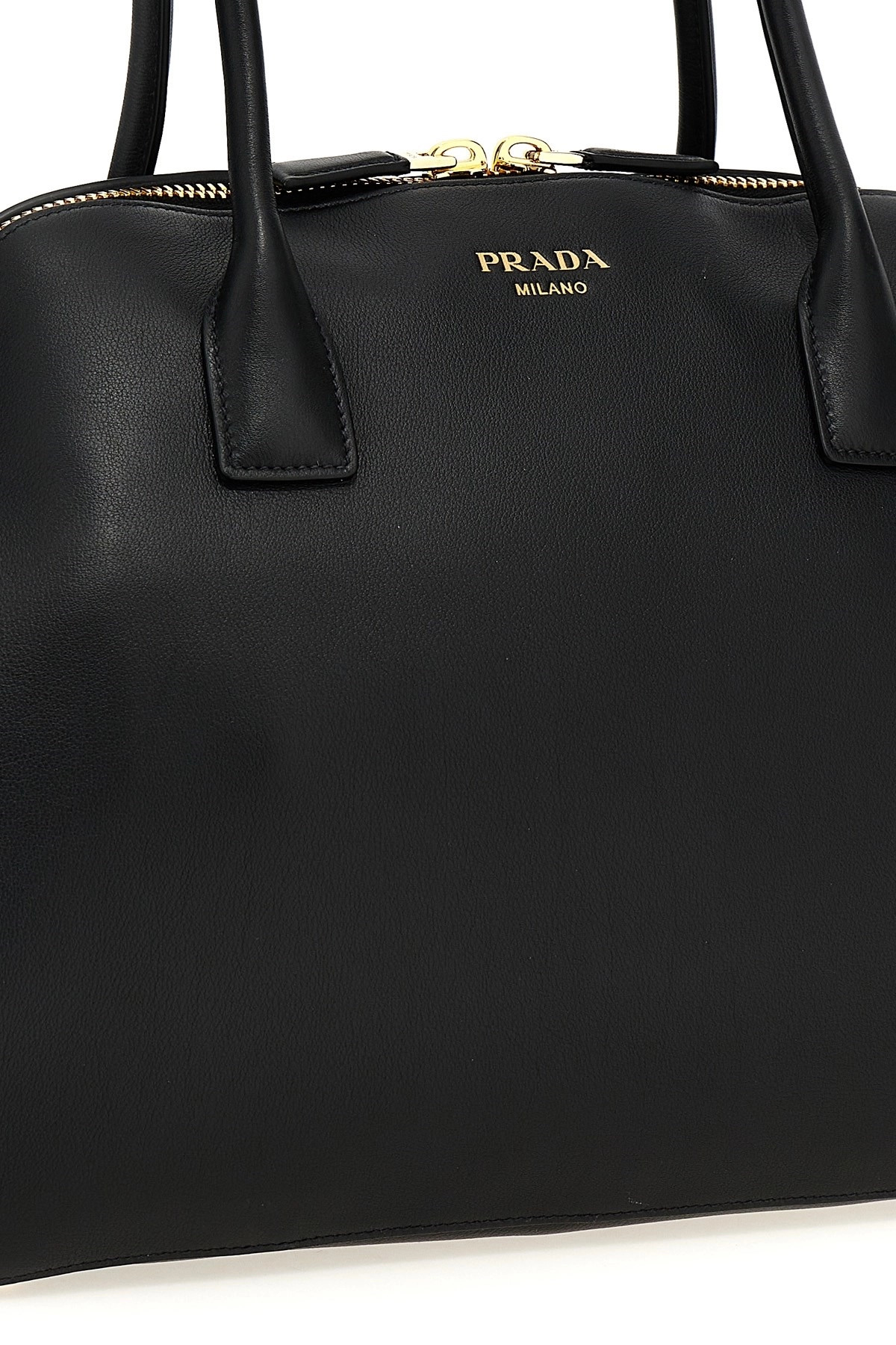 Medium leather shopping bag - 4