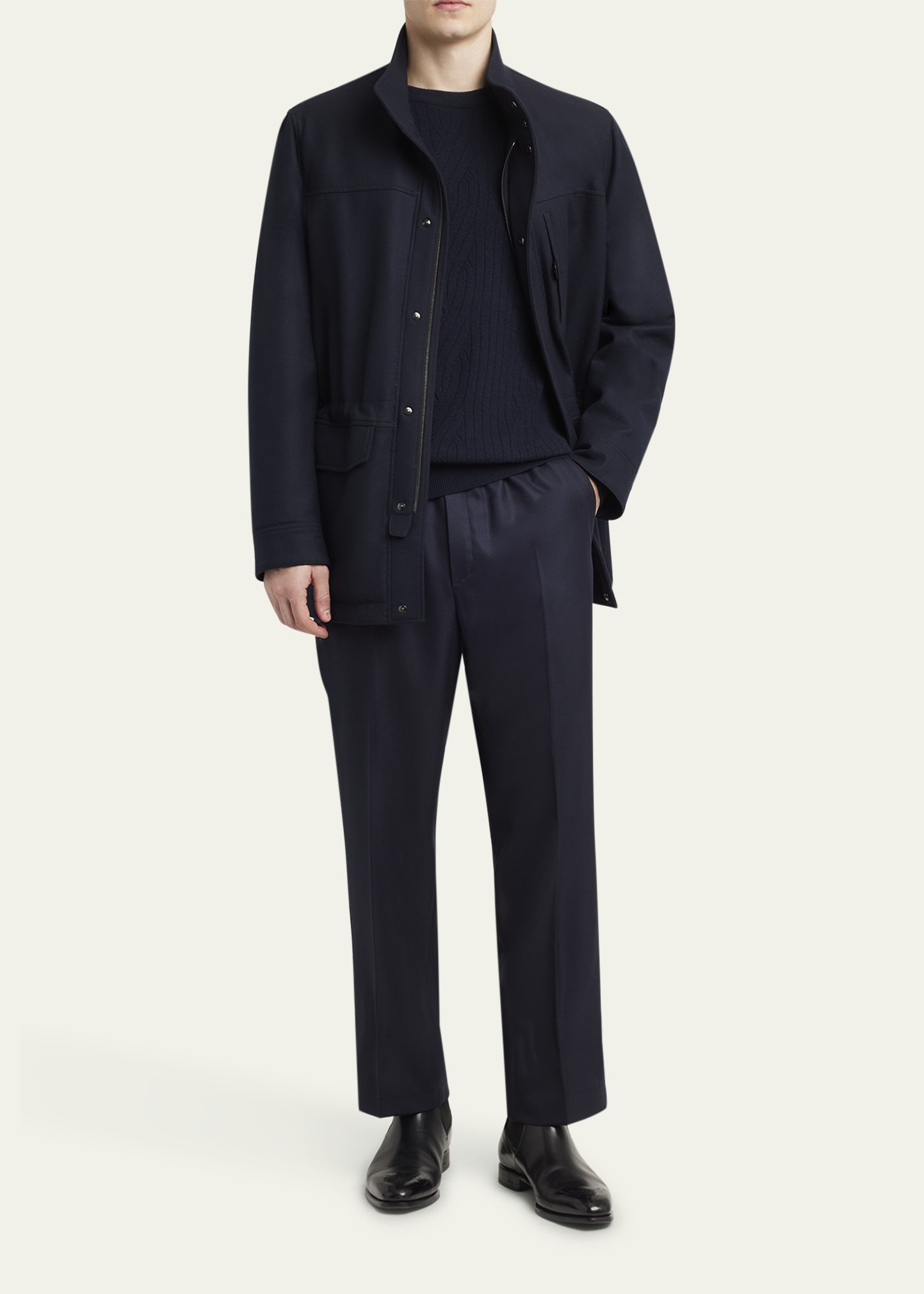 Men's Cashmere Water-Repellent Field Jacket - 2