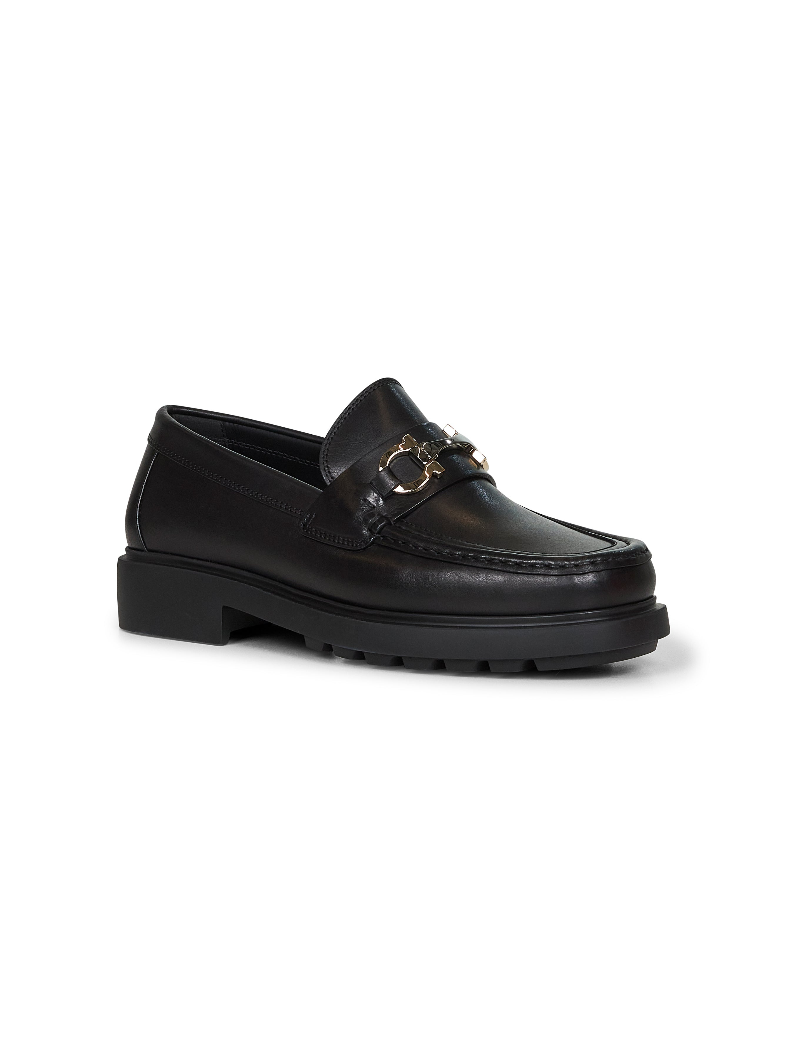 Gancini leather loafers - 2