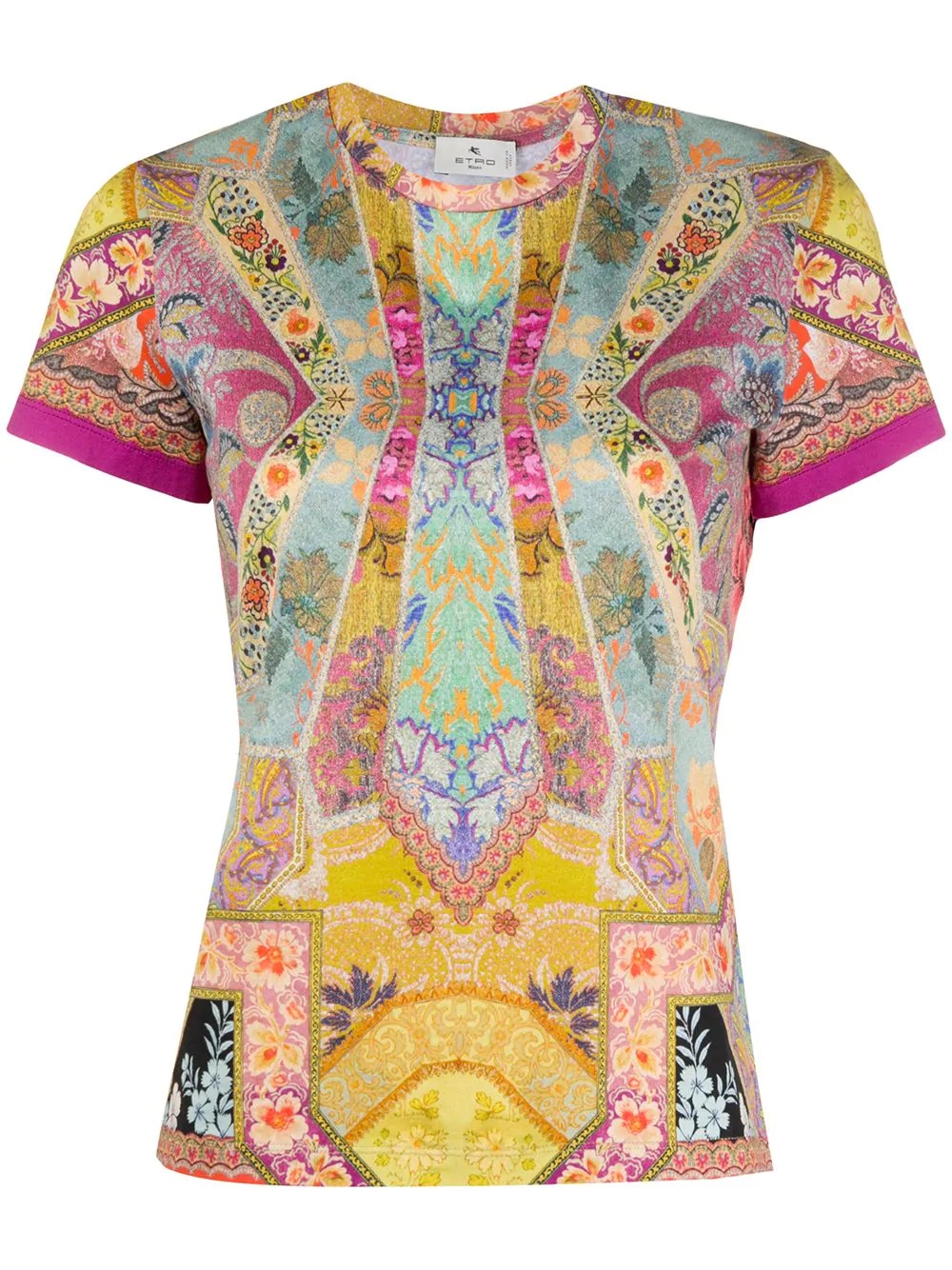 paisley print T-shirt - 1