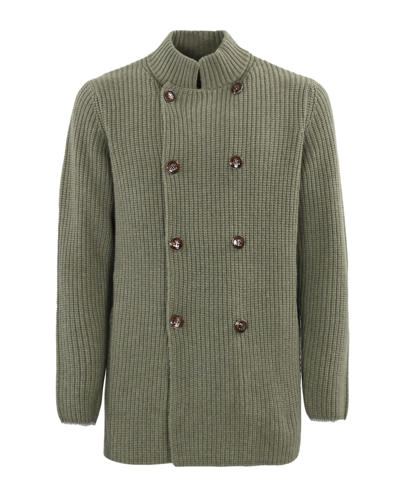 Wool And Cashmere Cardigan - 1