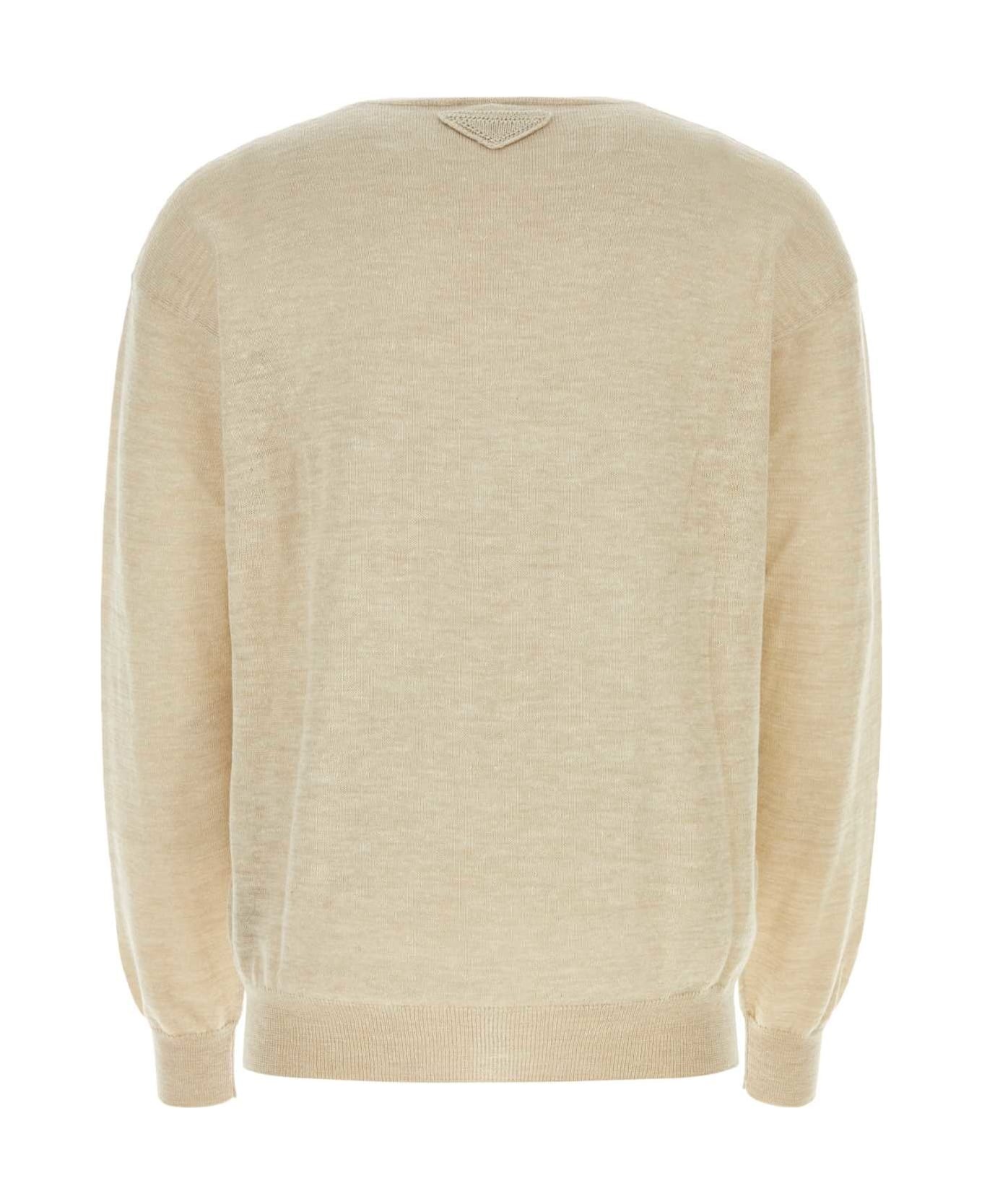 Sand Cashmere Blend Sweater - 2