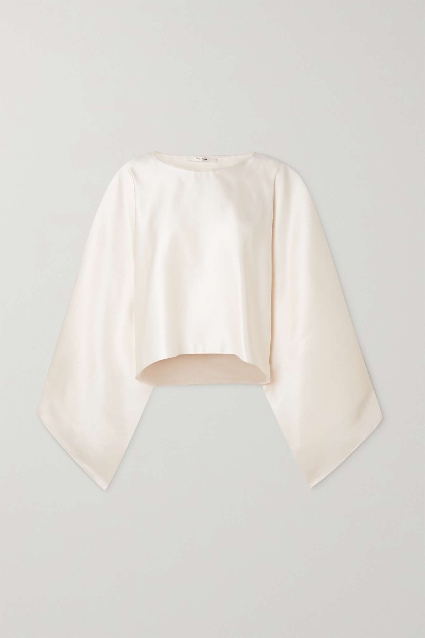 Dalel oversized washed-silk top - 1