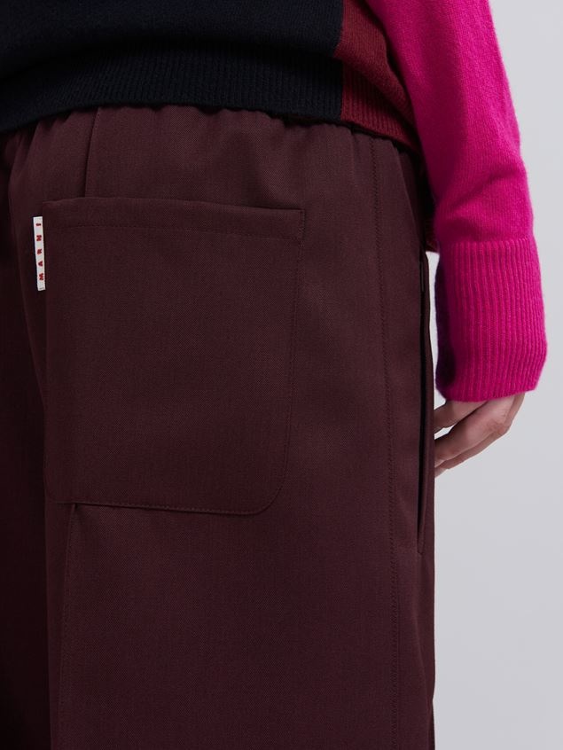SUSTAINABLE WOOL GABARDINE TROUSERS - 4
