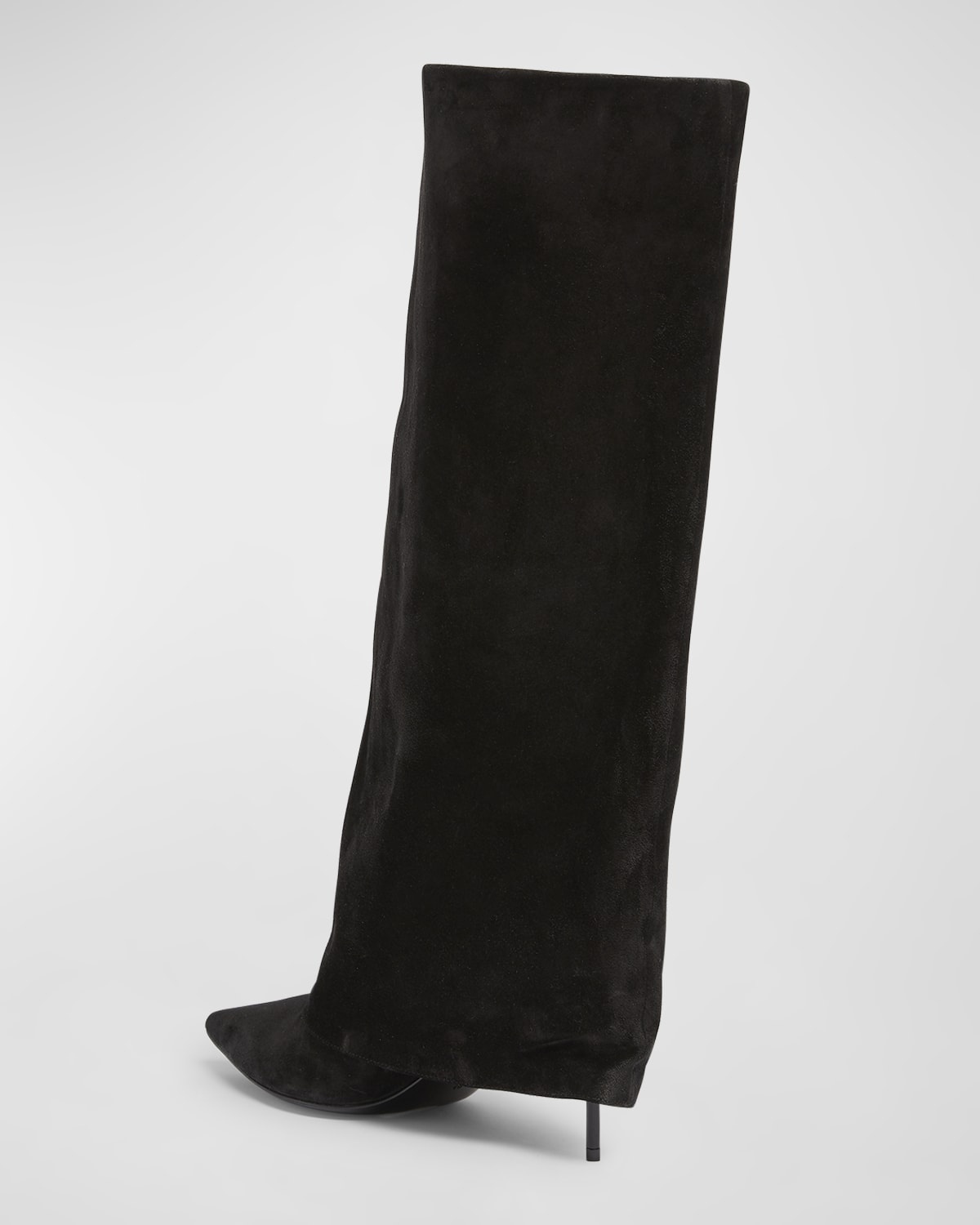 Uma Suede Foldover Knee Boots - 4