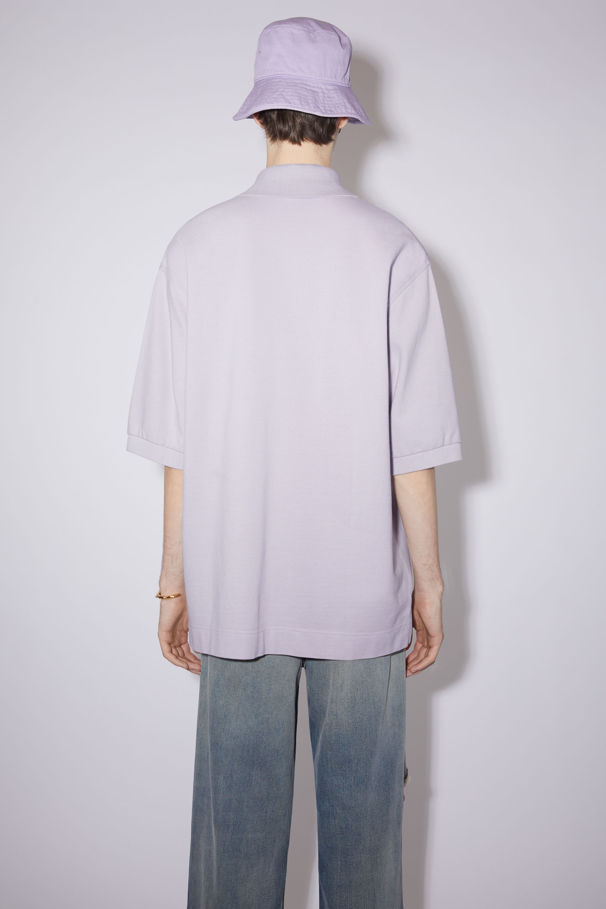 Logo polo t-shirt - Pale lilac - 3