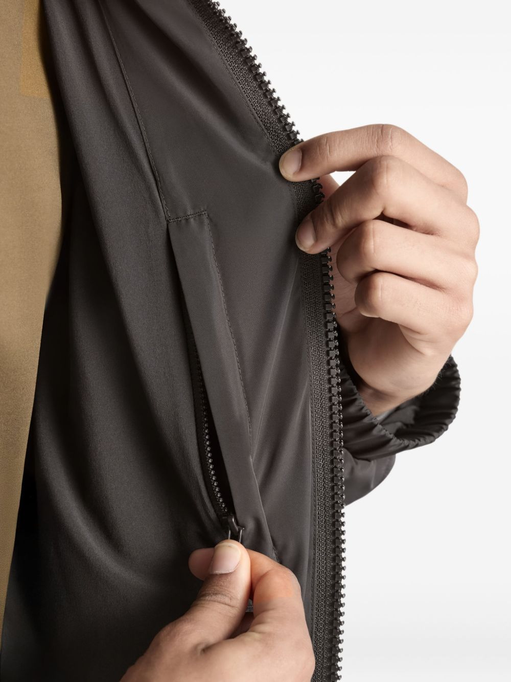 fleece panelled jacket - 5