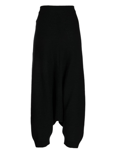 Forme D'Expression elasticated-waist drop-crotch wool trousers outlook