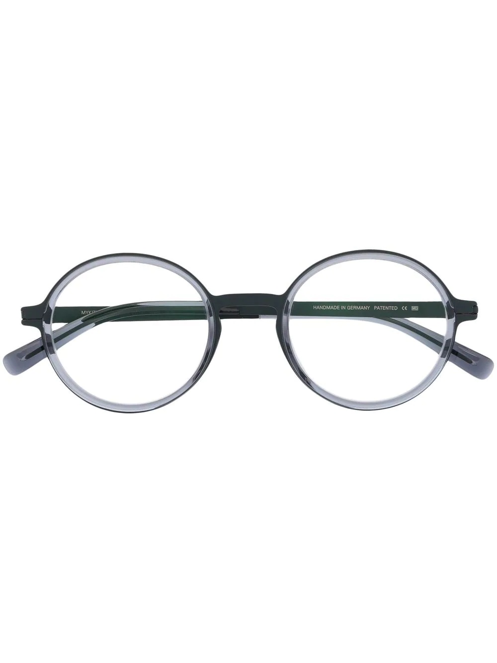 matte-finish round-frame glasses - 1