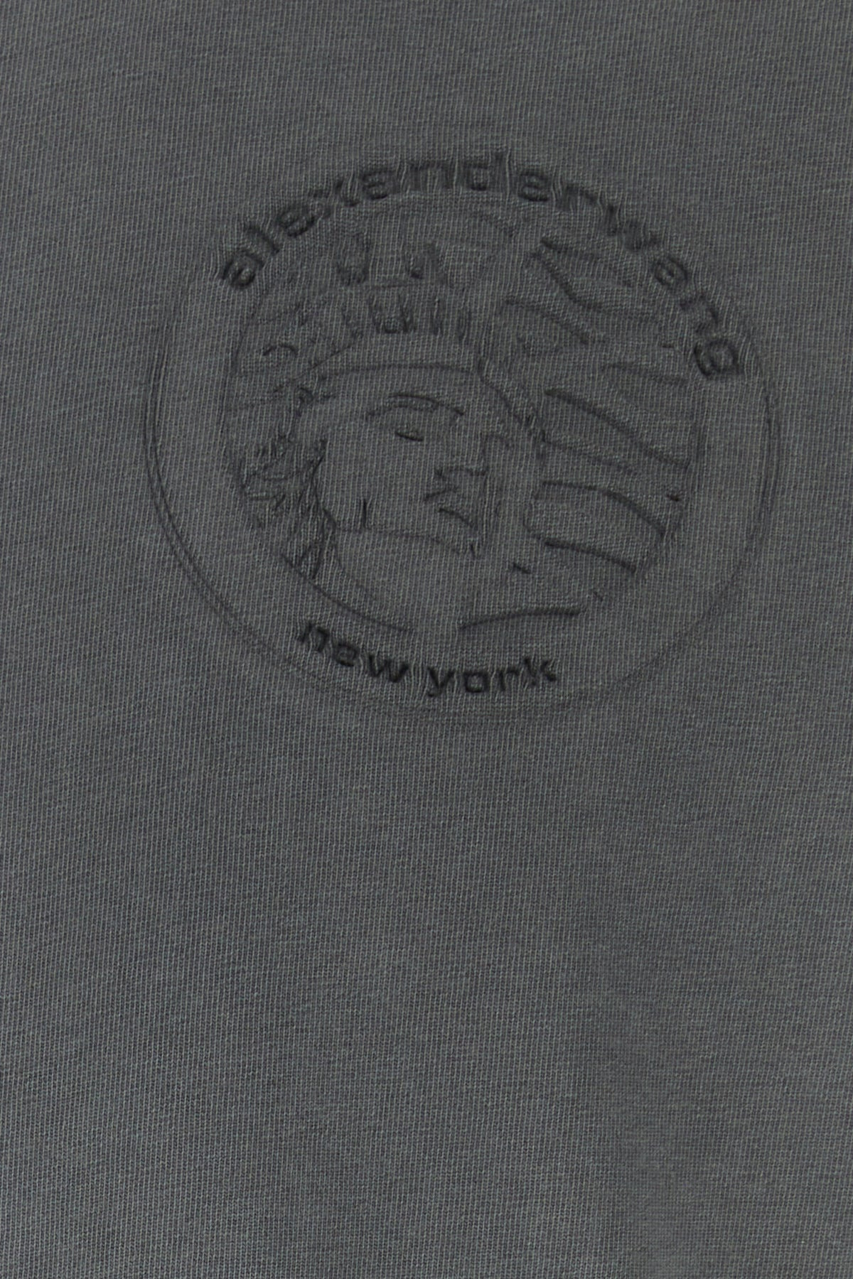 Anthracite cotton t-shirt - 3
