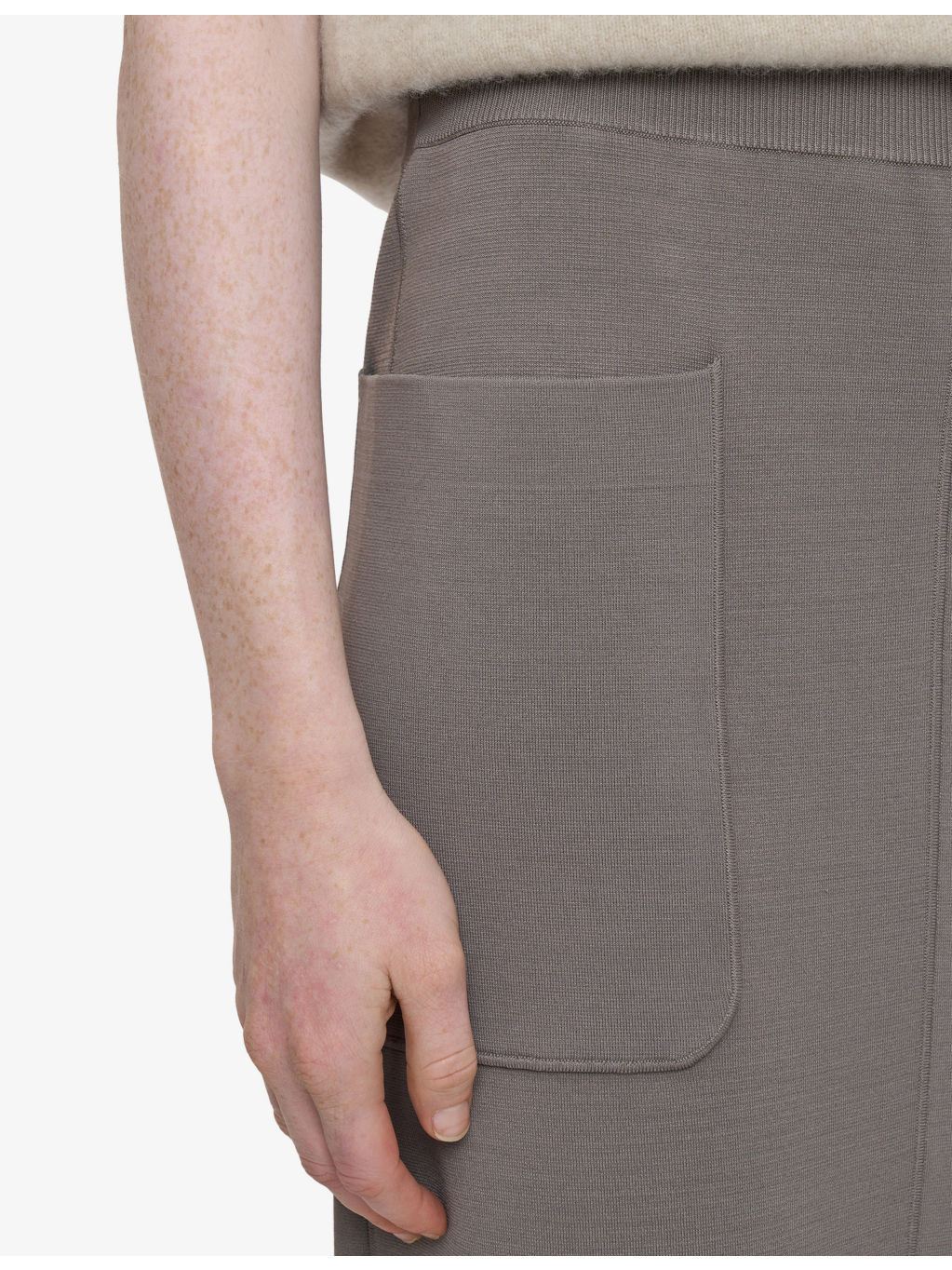 Milano Knit Stretch Midi Skirt - 4