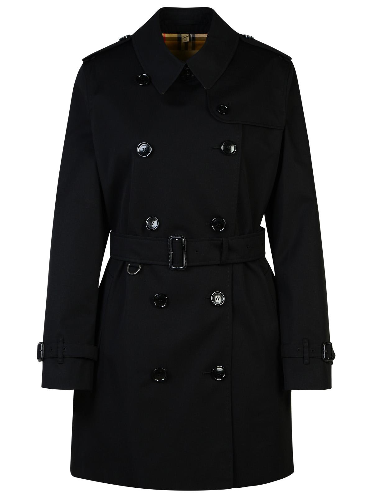トレンチコート BURBERRY Black Polyester Trench Coat Burberry London Black Polyester Kensington Trench Coat Size