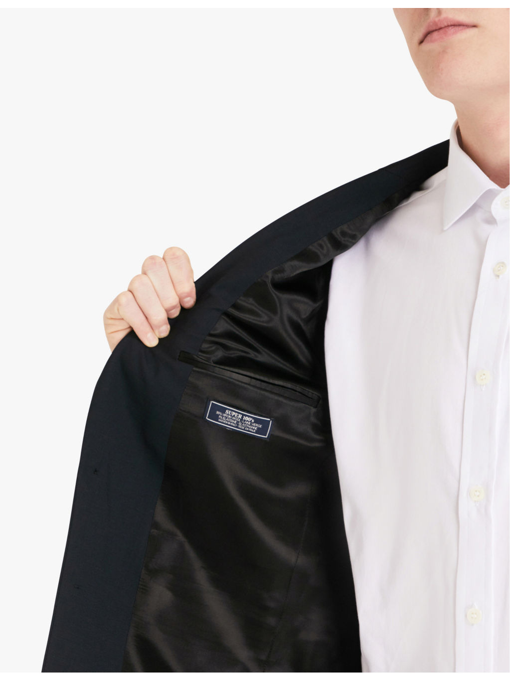 Slim-fit wool-blend blazer - 7