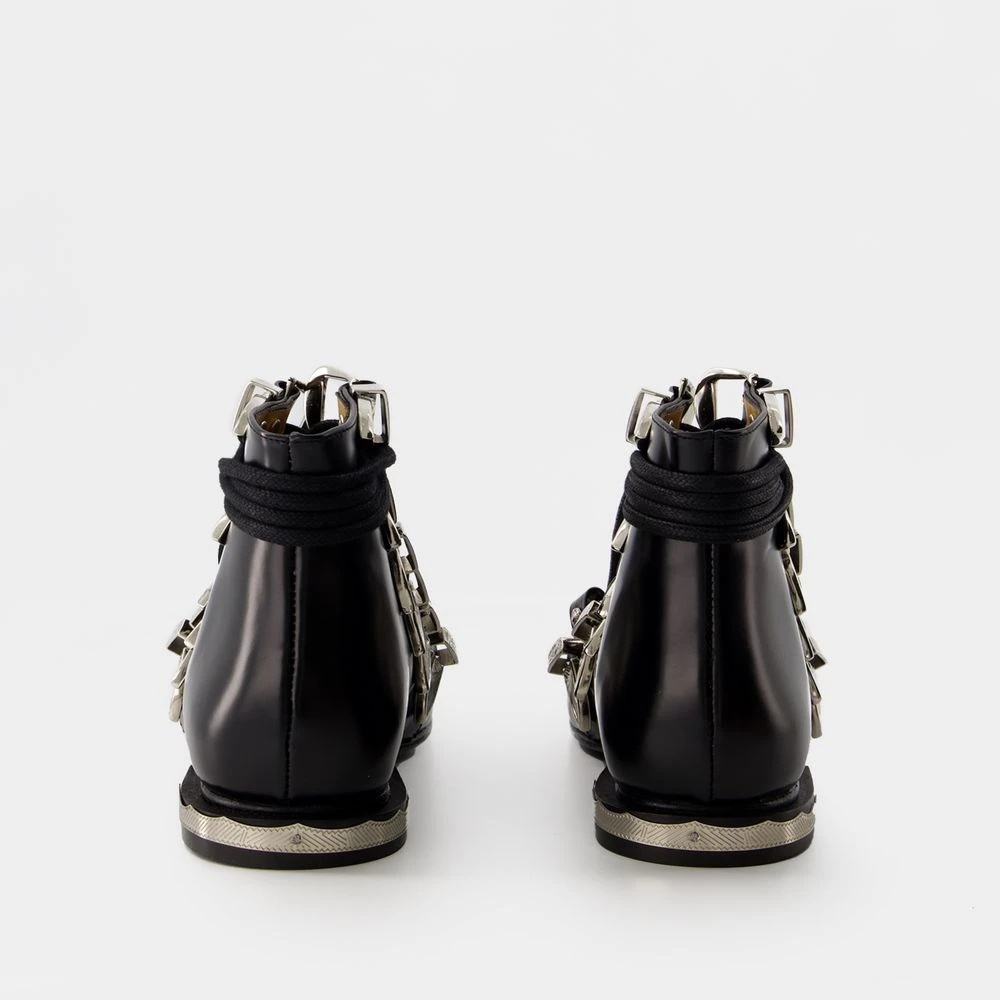 【関税込み】Aj1284 Ankle Boots - Toga Pulla - Leather - Blac TOGA PULLA AJ1284 ANKLE BOOTS - TOGA PULLA - LEATHER - BLACK