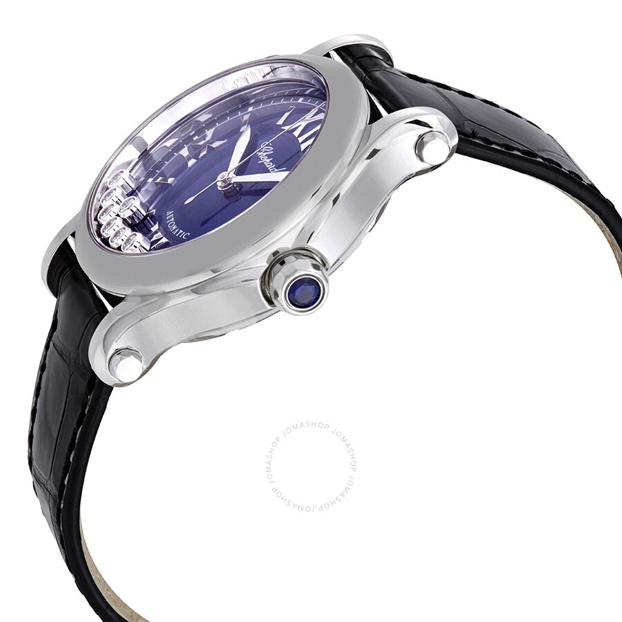 Chopard Happy Sport Automatic Blue Diamond Dial Ladies Watch 278559-3008 - 2